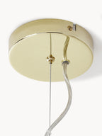 Grande suspension avec boules de verre Torin - Blanc, doré