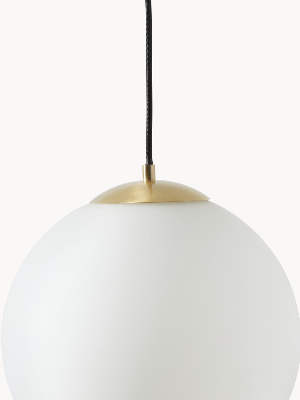 Suspension boule en verre opalescent Aaric - Blanc