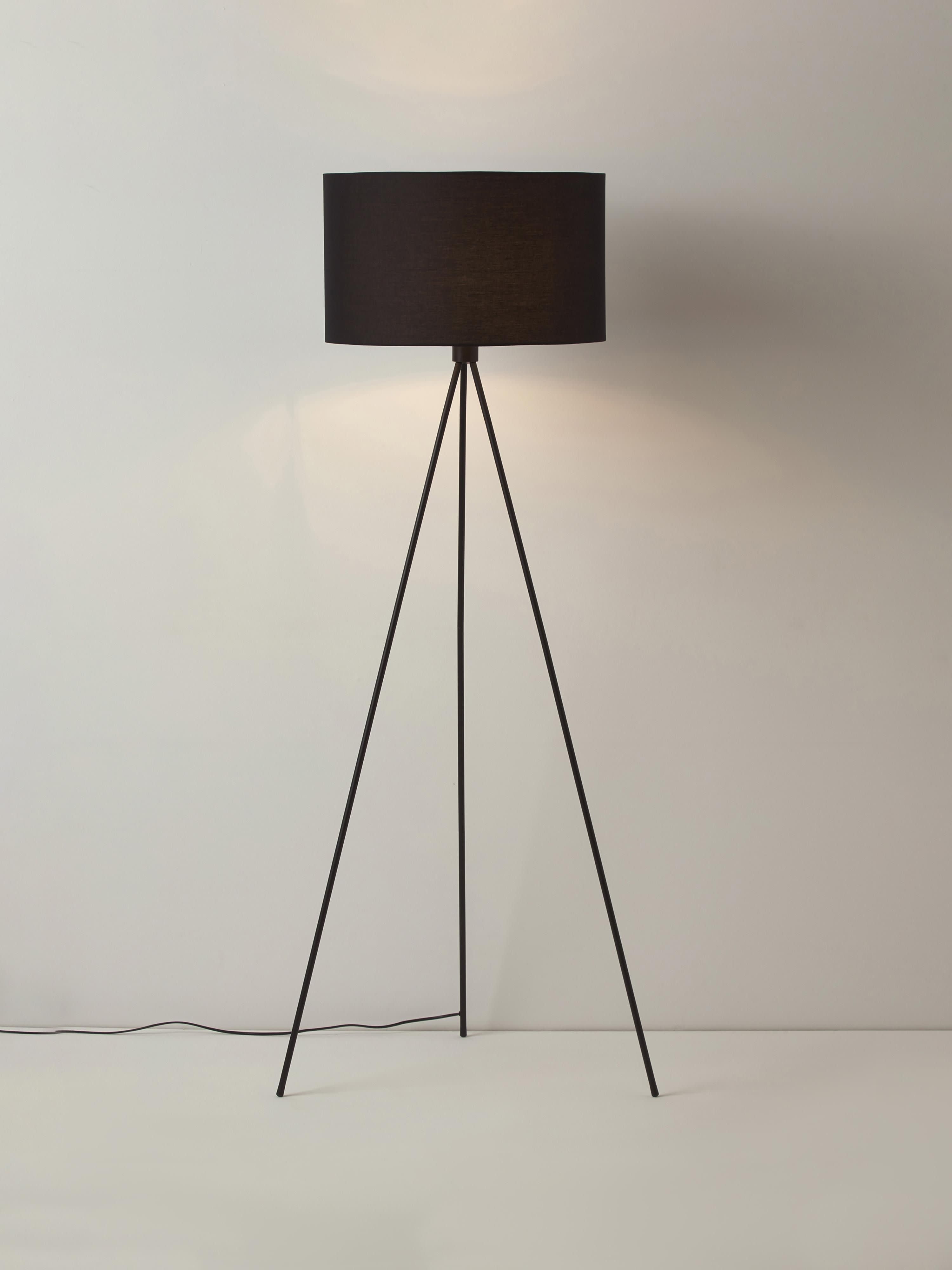 Lampadaire trépied scandi Gylfi - Noir