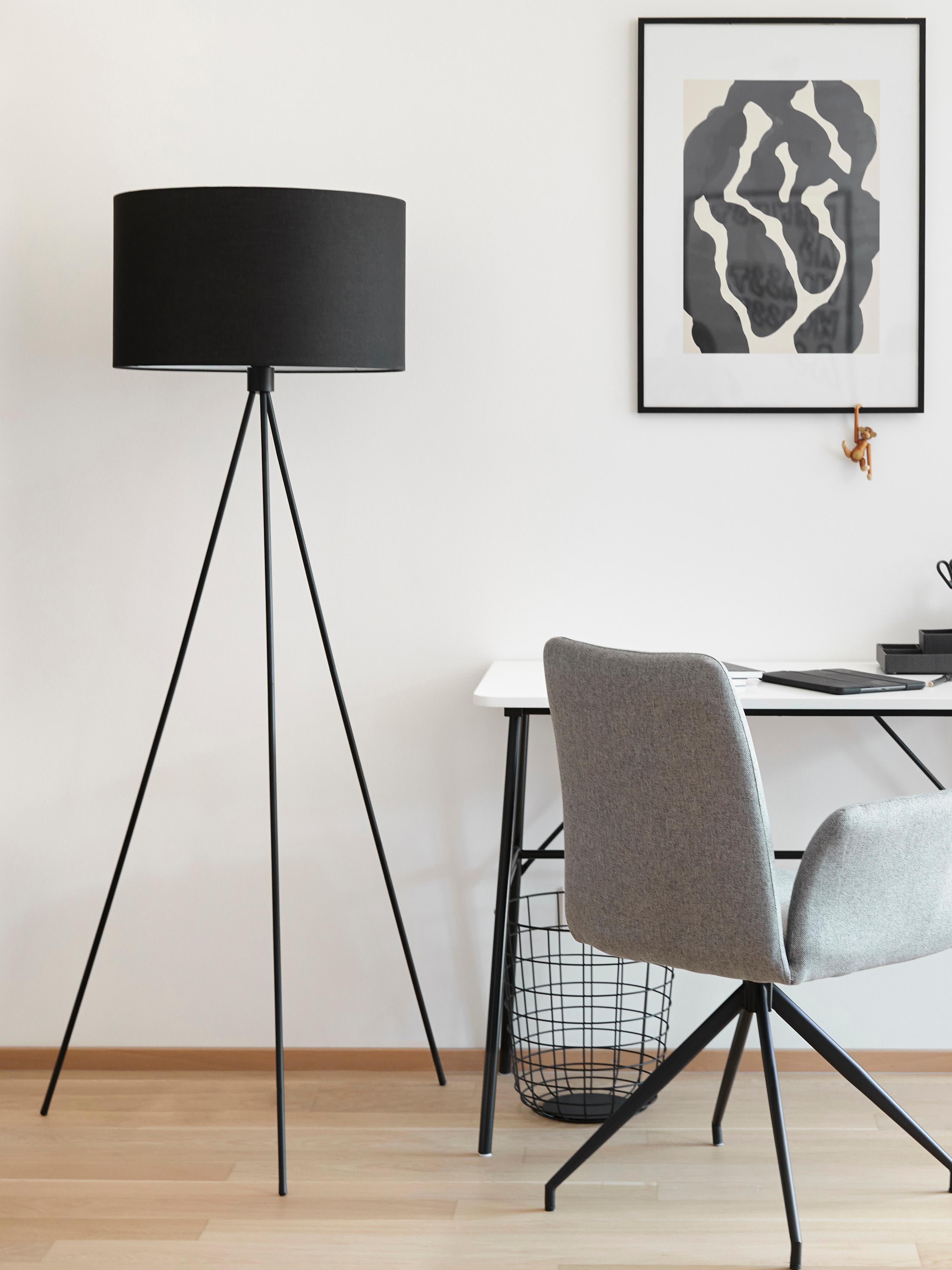 Lampadaire trépied scandi Gylfi - Noir