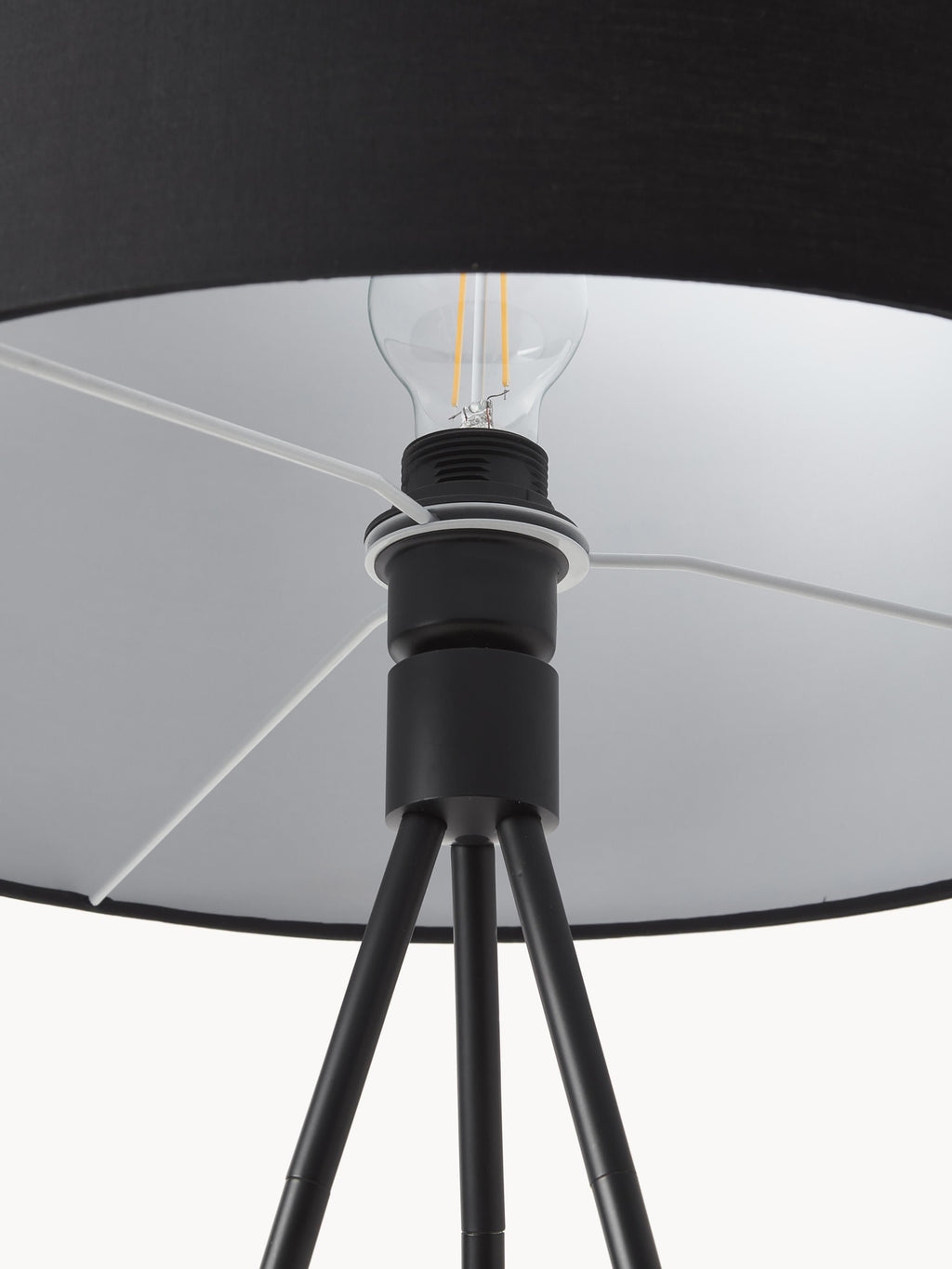 Lampadaire trépied scandi Gylfi - Noir