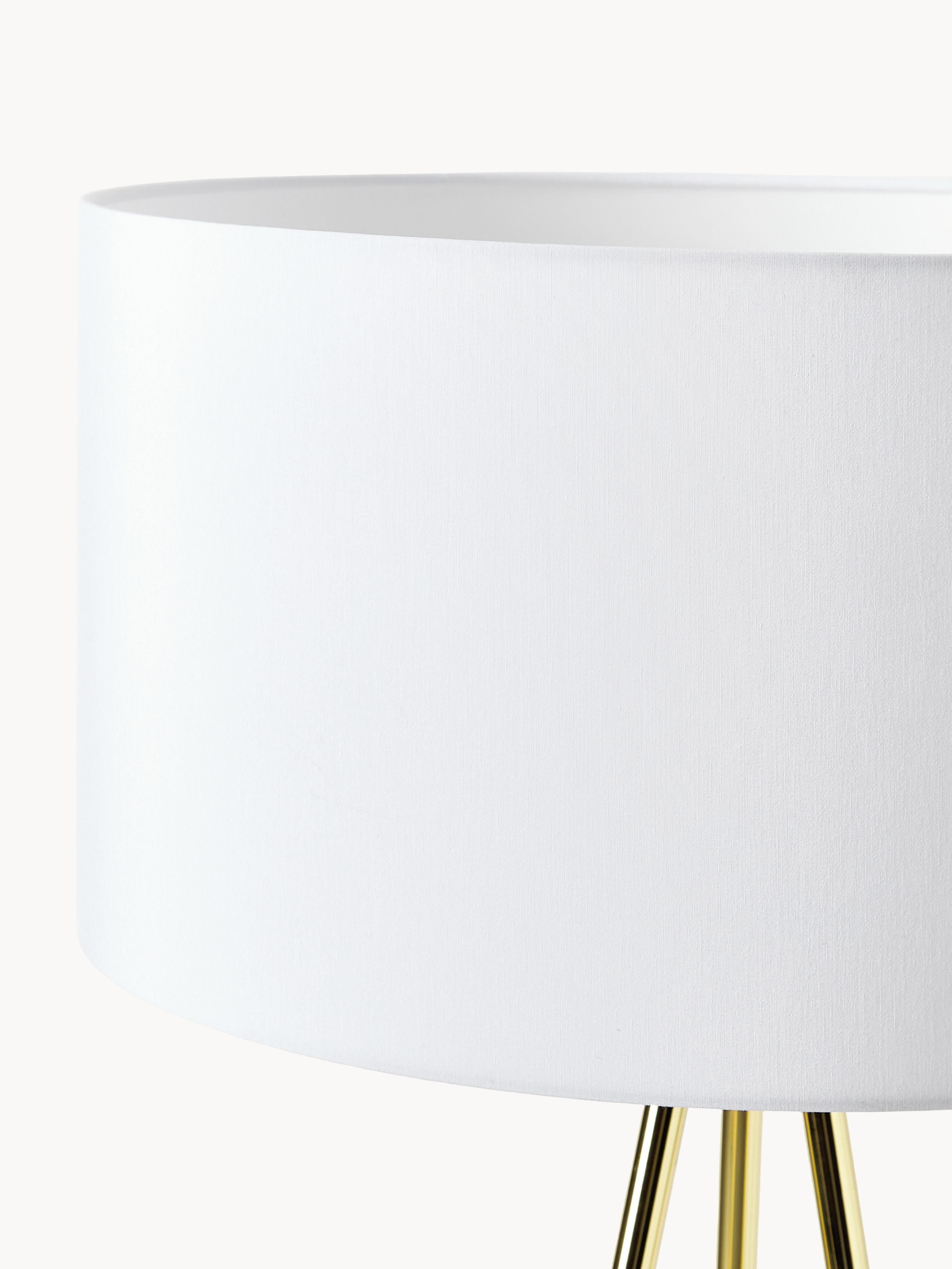Lampadaire trépied scandi Gylfi - Blanc, doré