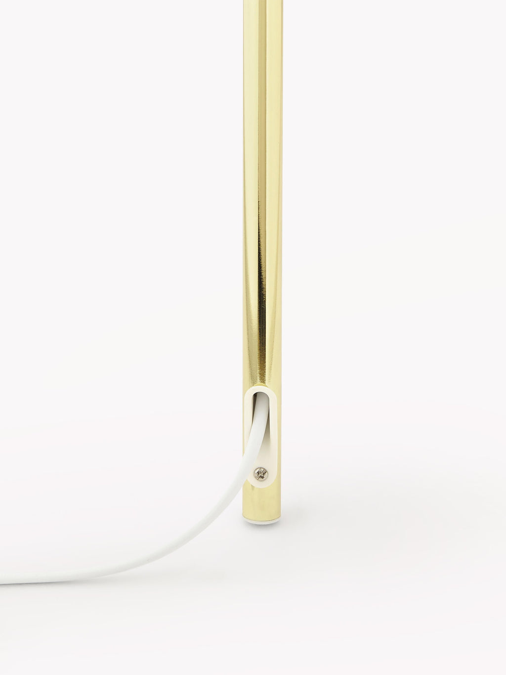 Lampadaire trépied scandi Gylfi - Blanc, doré
