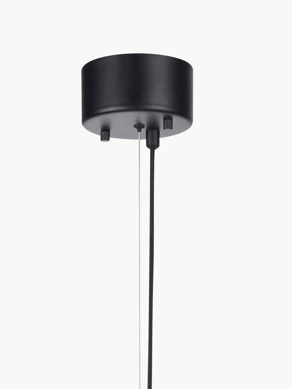 Grande suspension en verre opalescent Adair - Noir