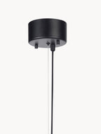 Grande suspension en verre opalescent Adair - Noir