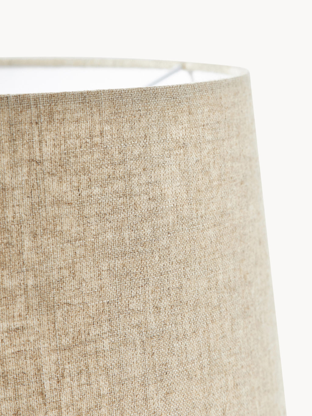 Grand lampadaire arc Gregor - Beige, argenté