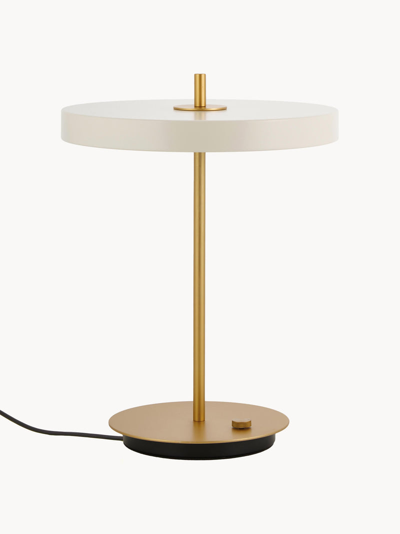 Lampe à poser LED Kurt, intensité ajustable - Beige clair, doré