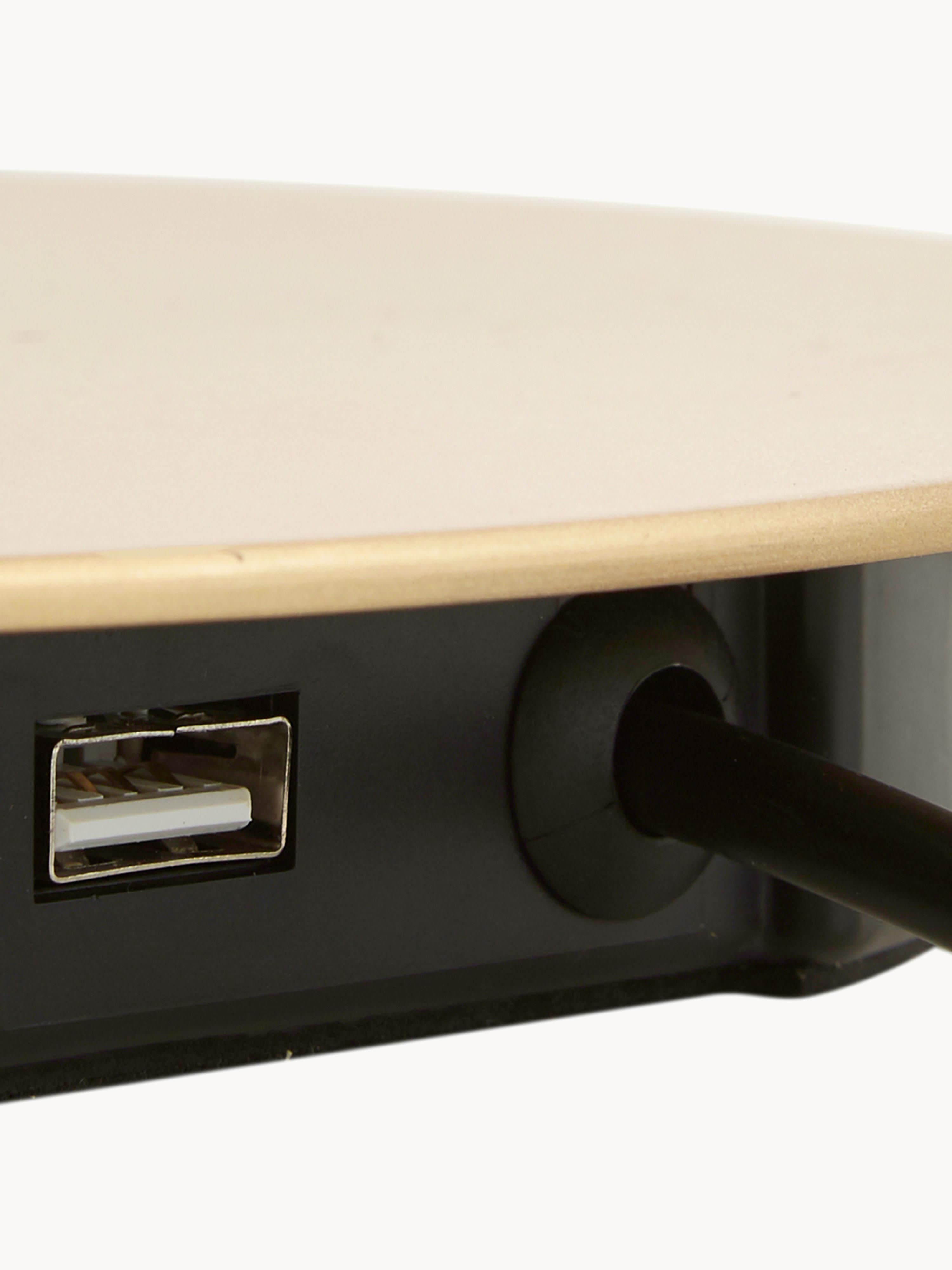 Lampe à poser LED Kurt, intensité ajustable - Beige clair, doré