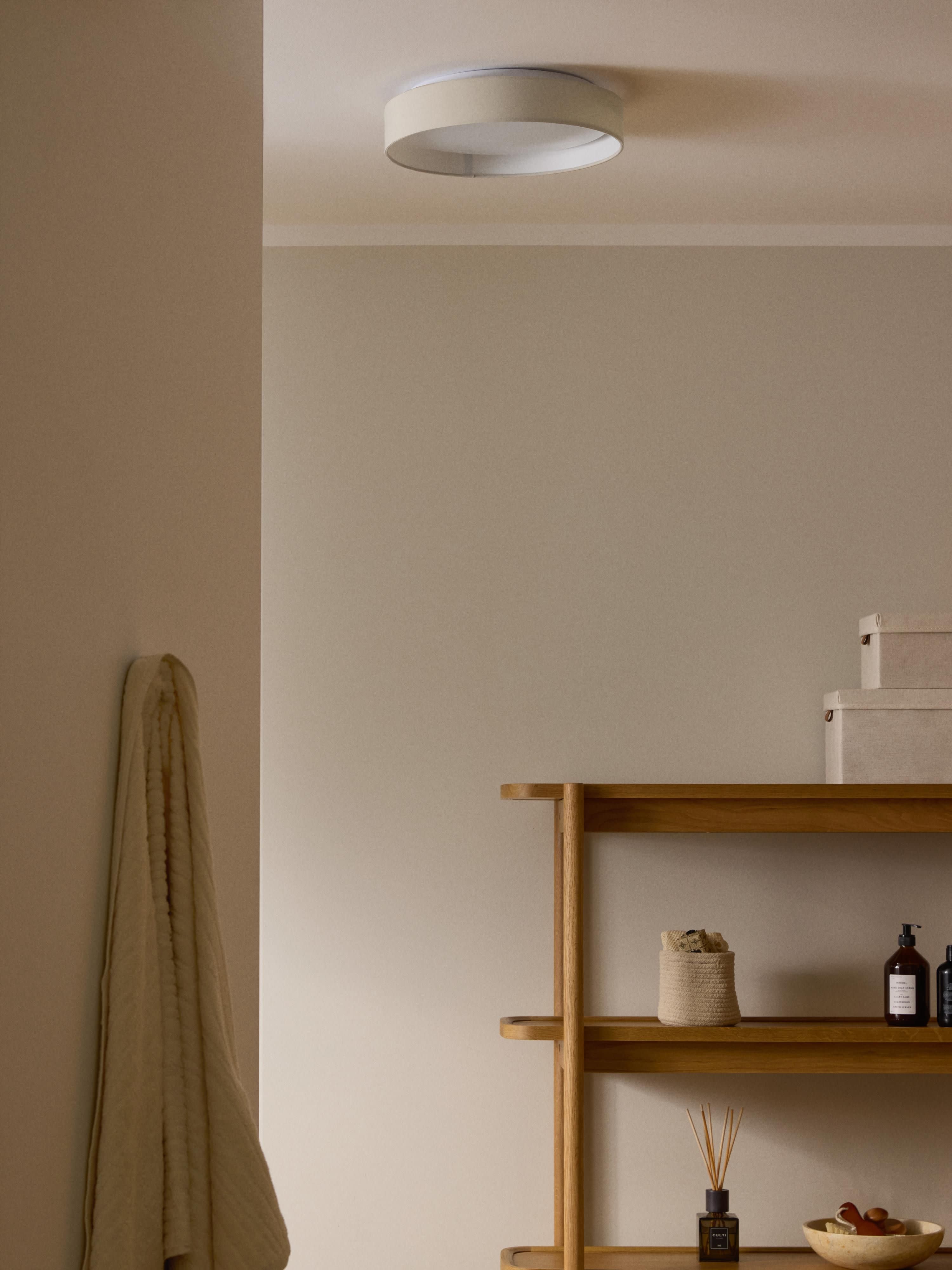 Plafonnier LED Albin - Blanc crème