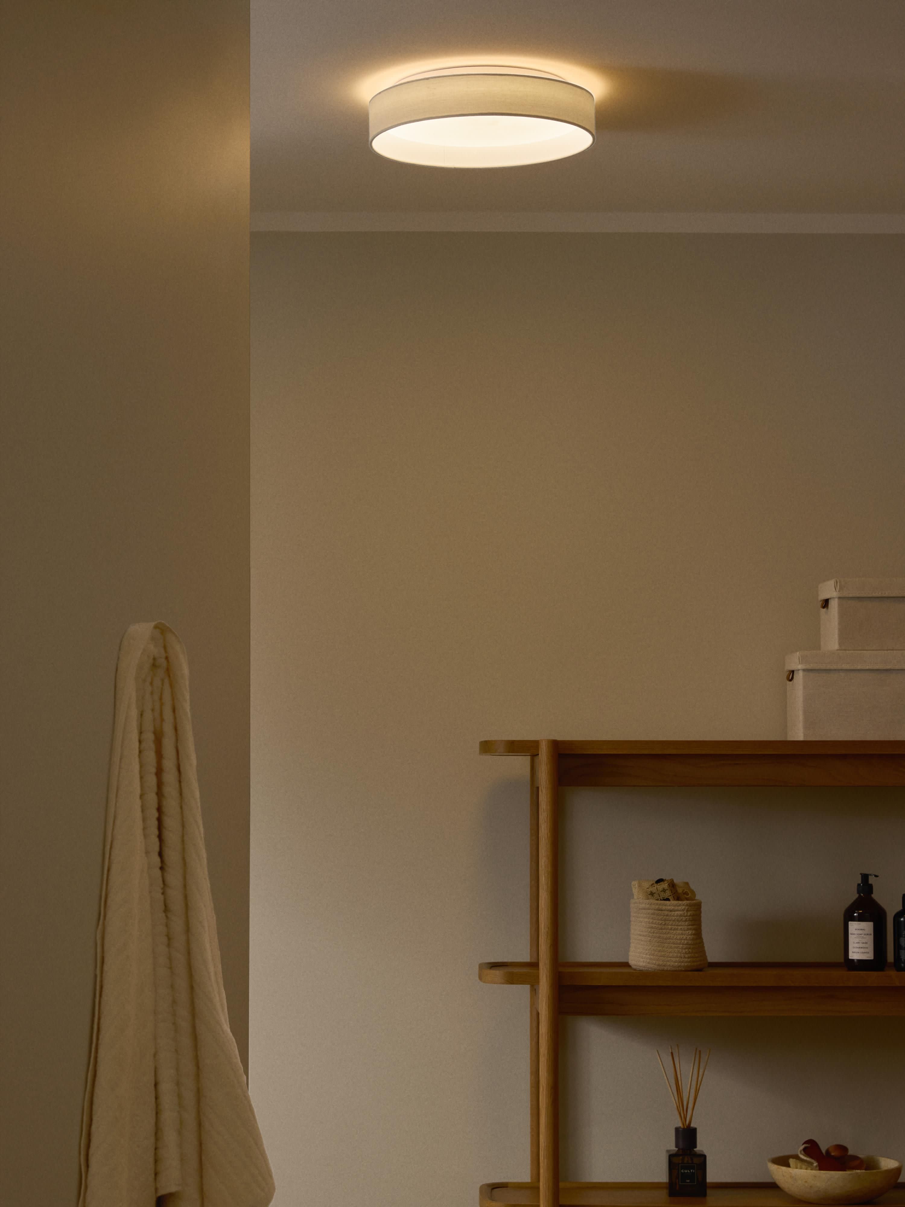 Plafonnier LED Albin - Blanc crème
