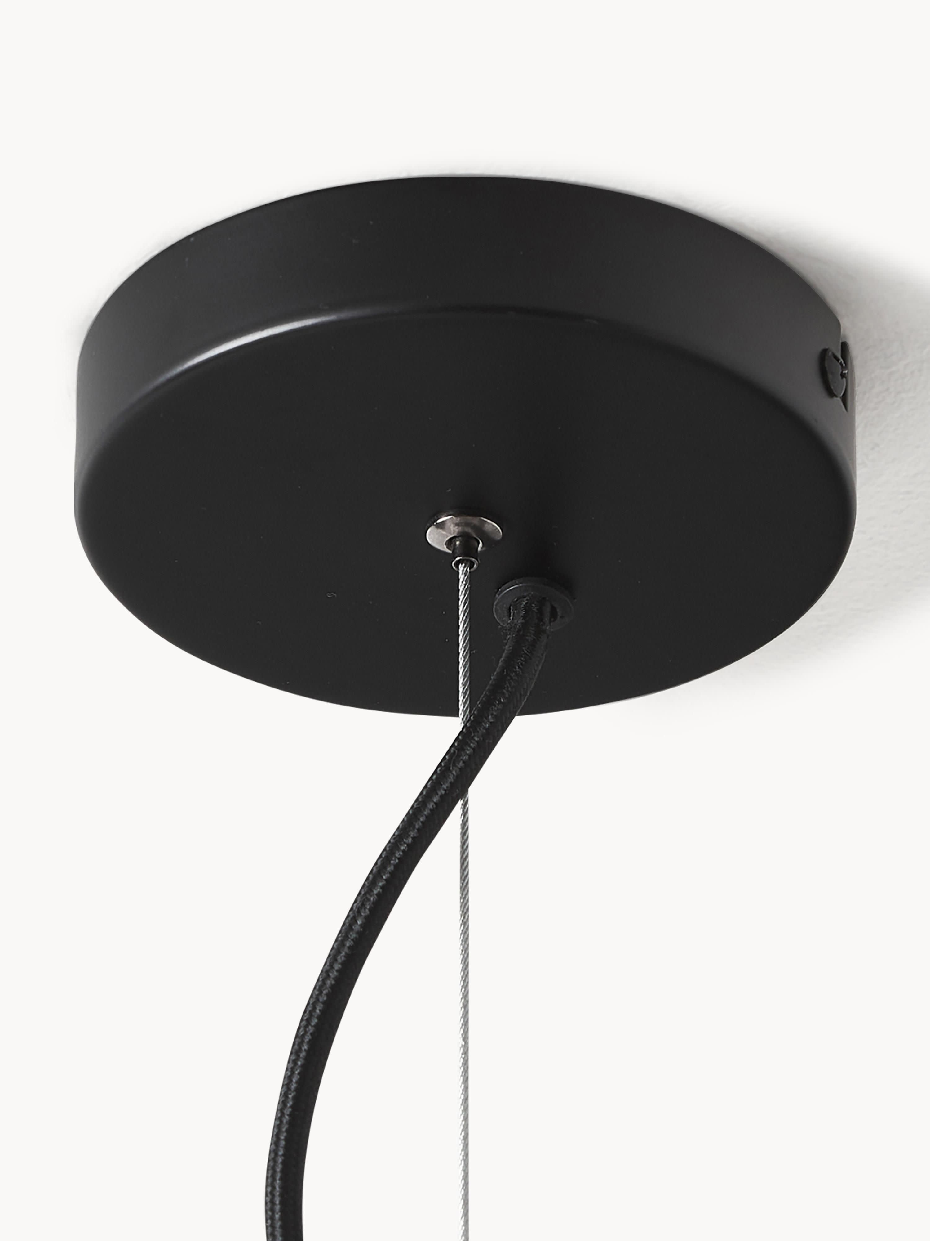 Grande suspension avec boules de verre Torin - Blanc, noir