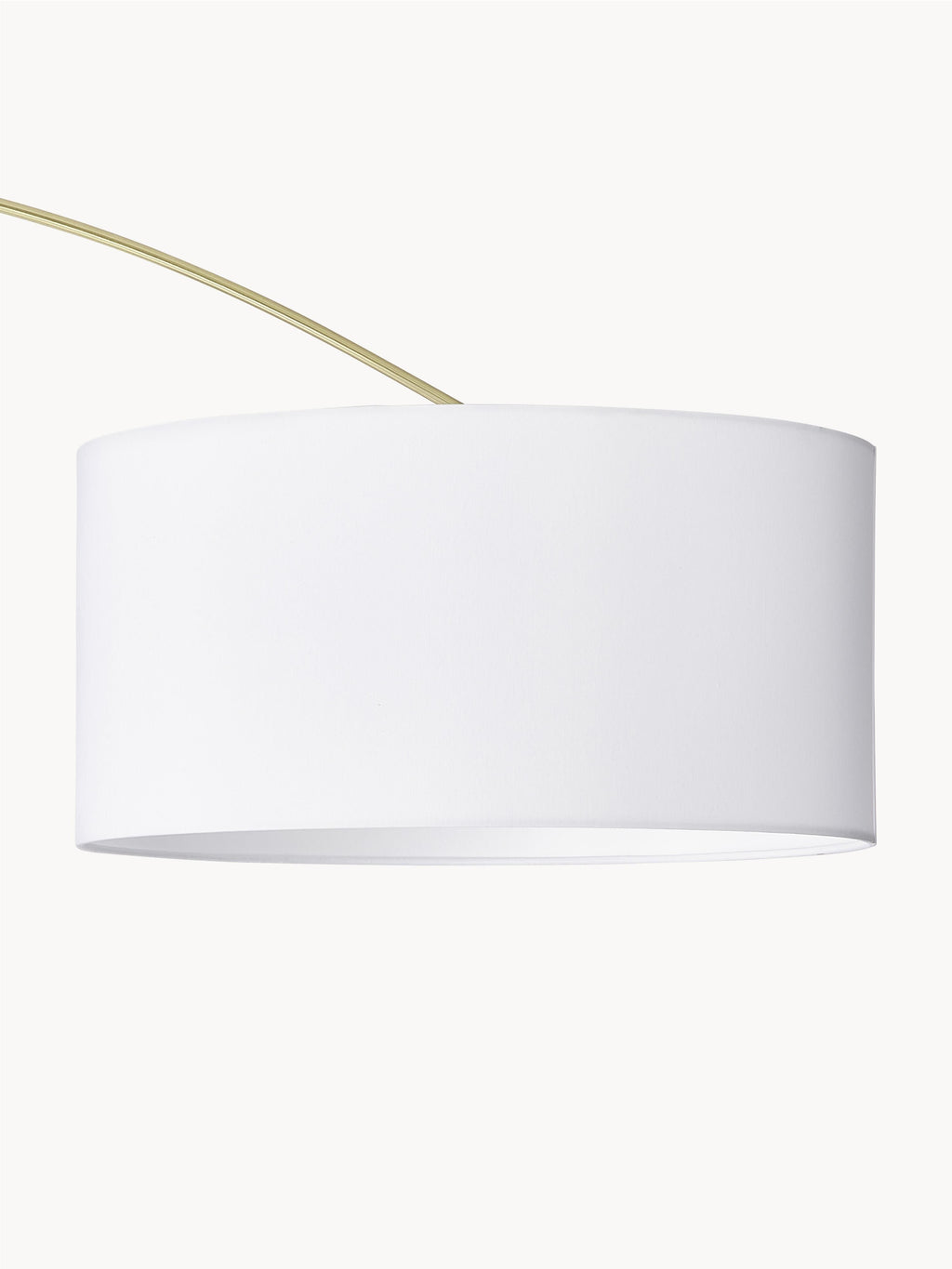 Grand lampadaire arc moderne Cree - Blanc, doré