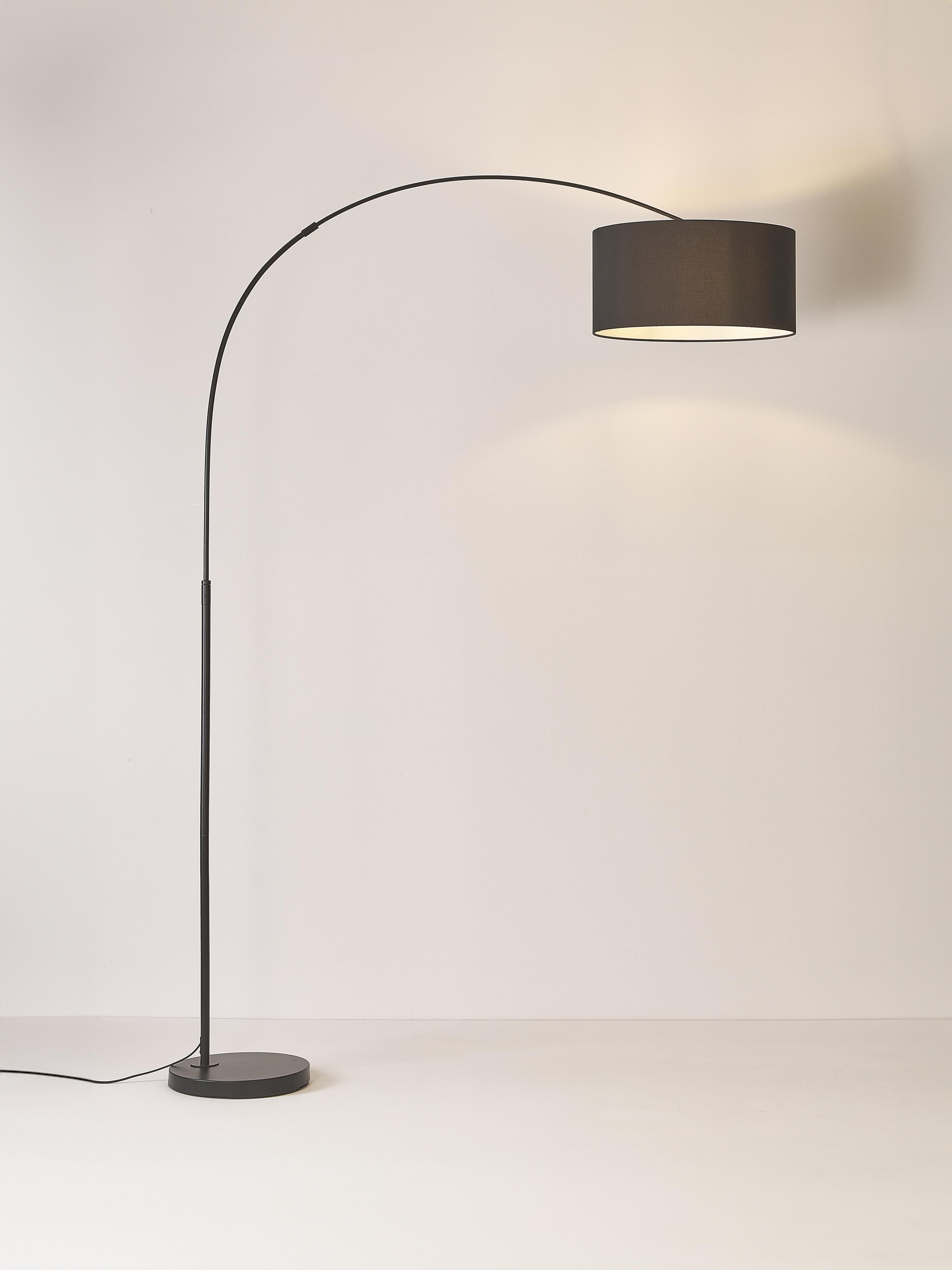 Grand lampadaire arc Cree - Noir