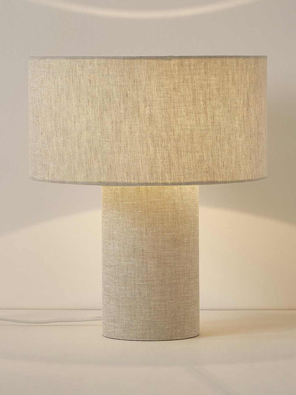 Lampe à poser Tomi - Lin beige clair