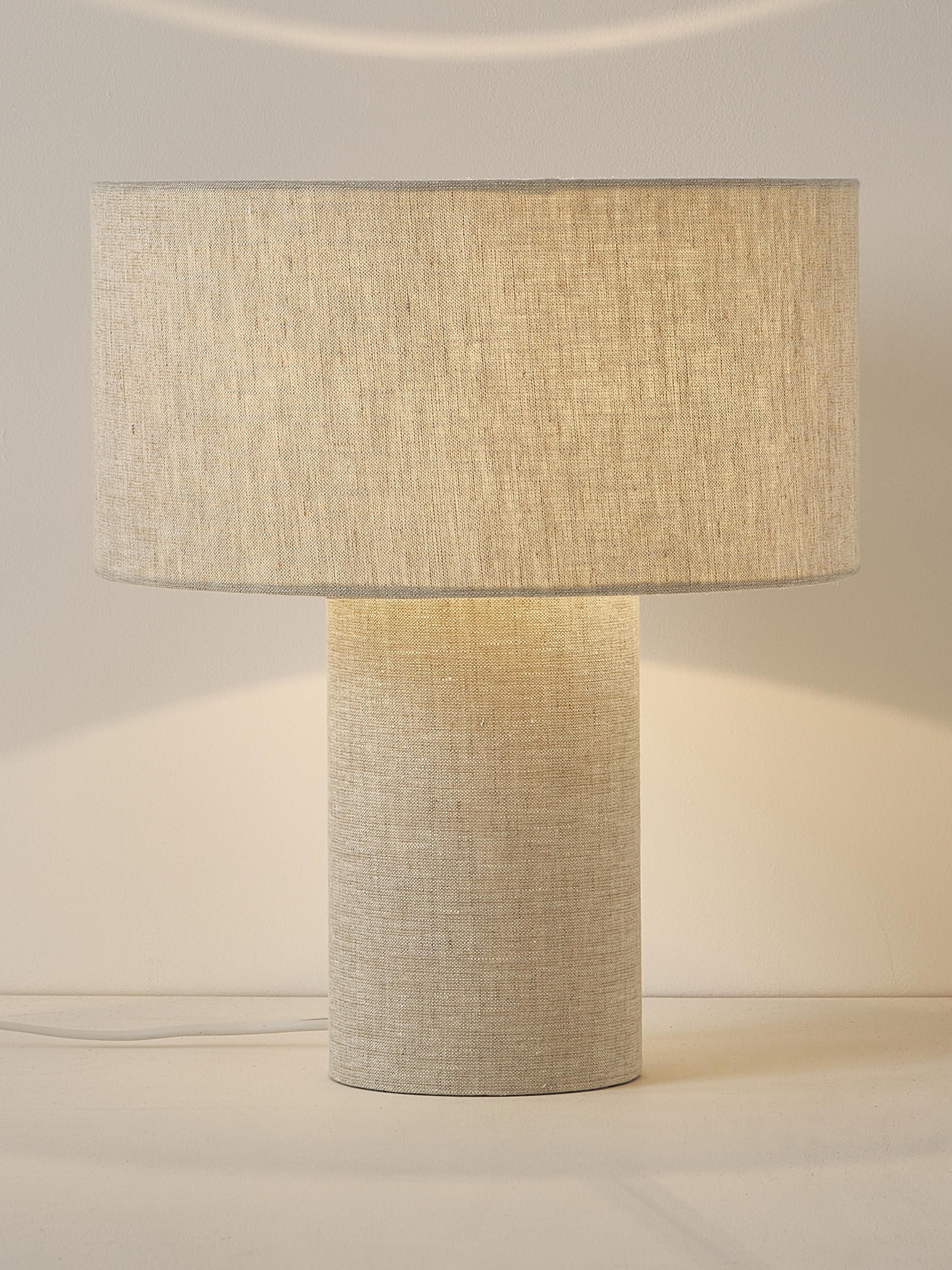 Lampe à poser Tomi - Lin beige clair