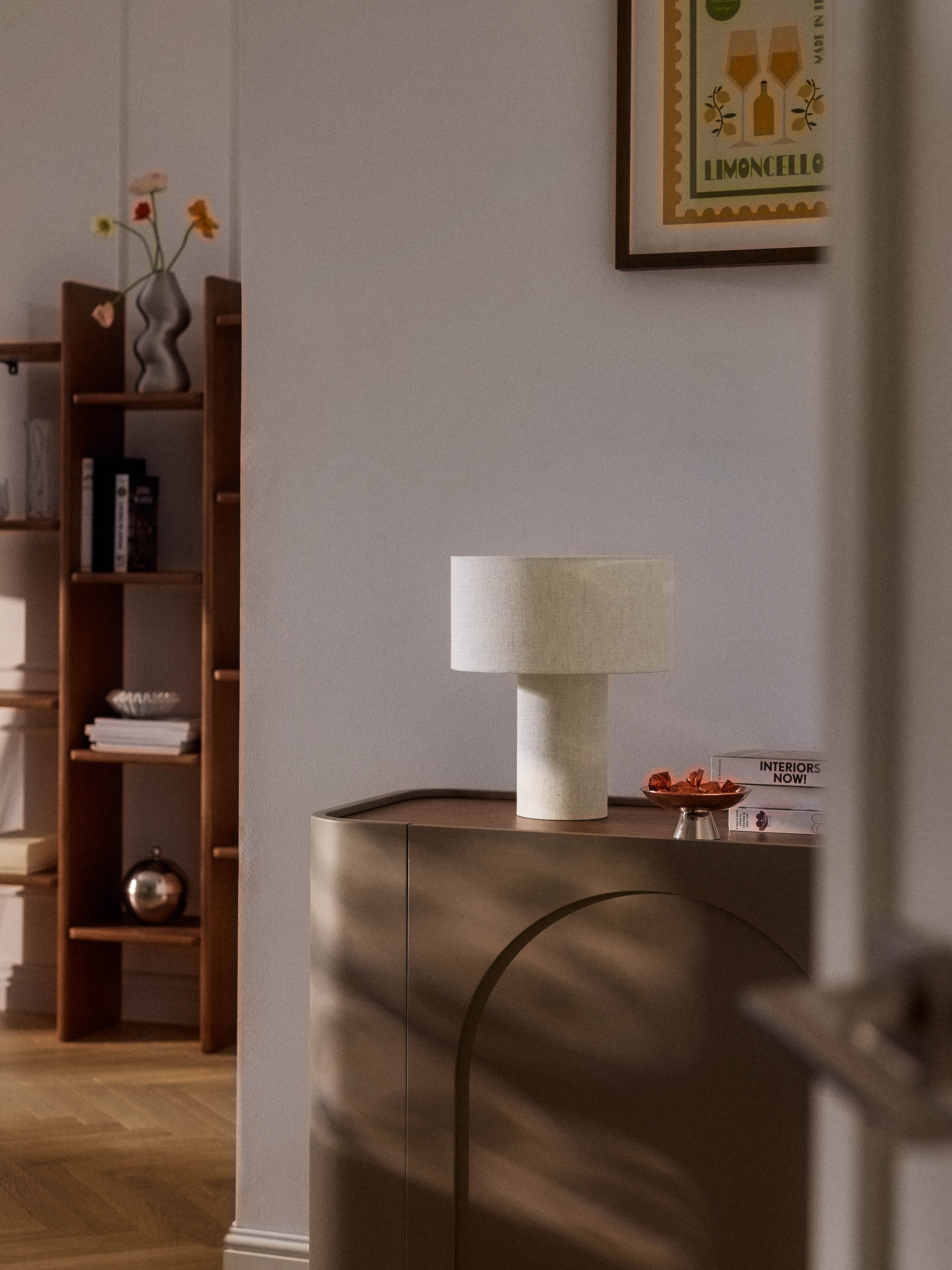 Lampe à poser Tomi - Lin beige clair