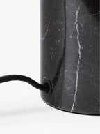 Petite lampe à poser en marbre Leaf - Ambré, brun, marbré