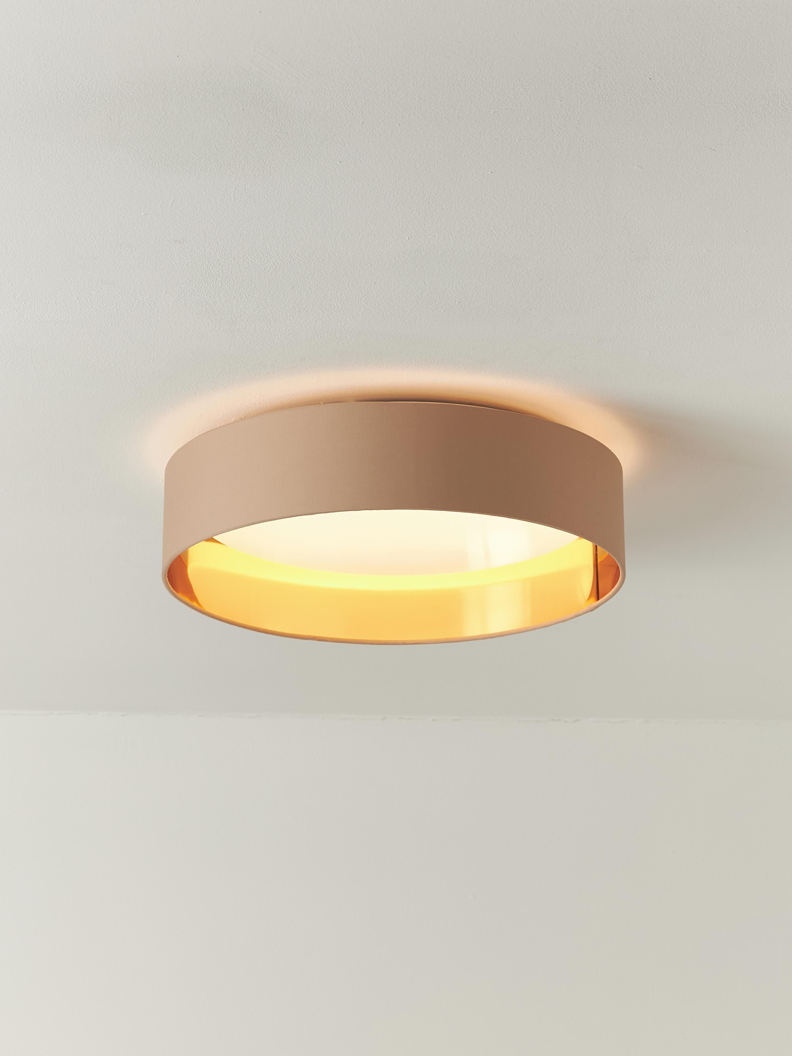 Plafonnier LED Njal - Beige, doré