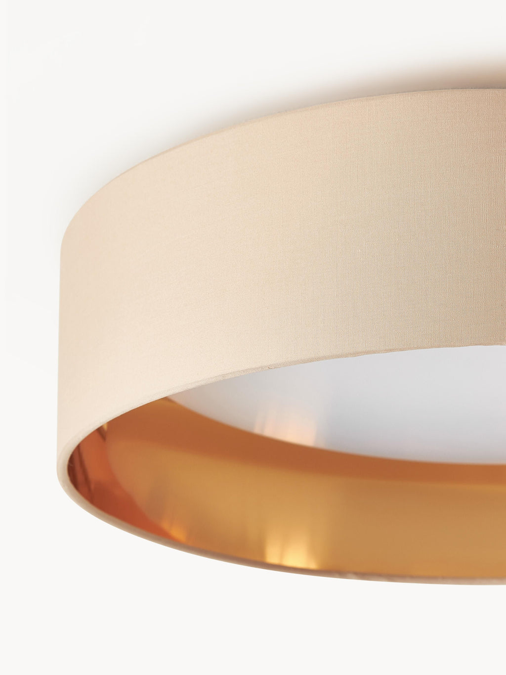 Plafonnier LED Njal - Beige, doré