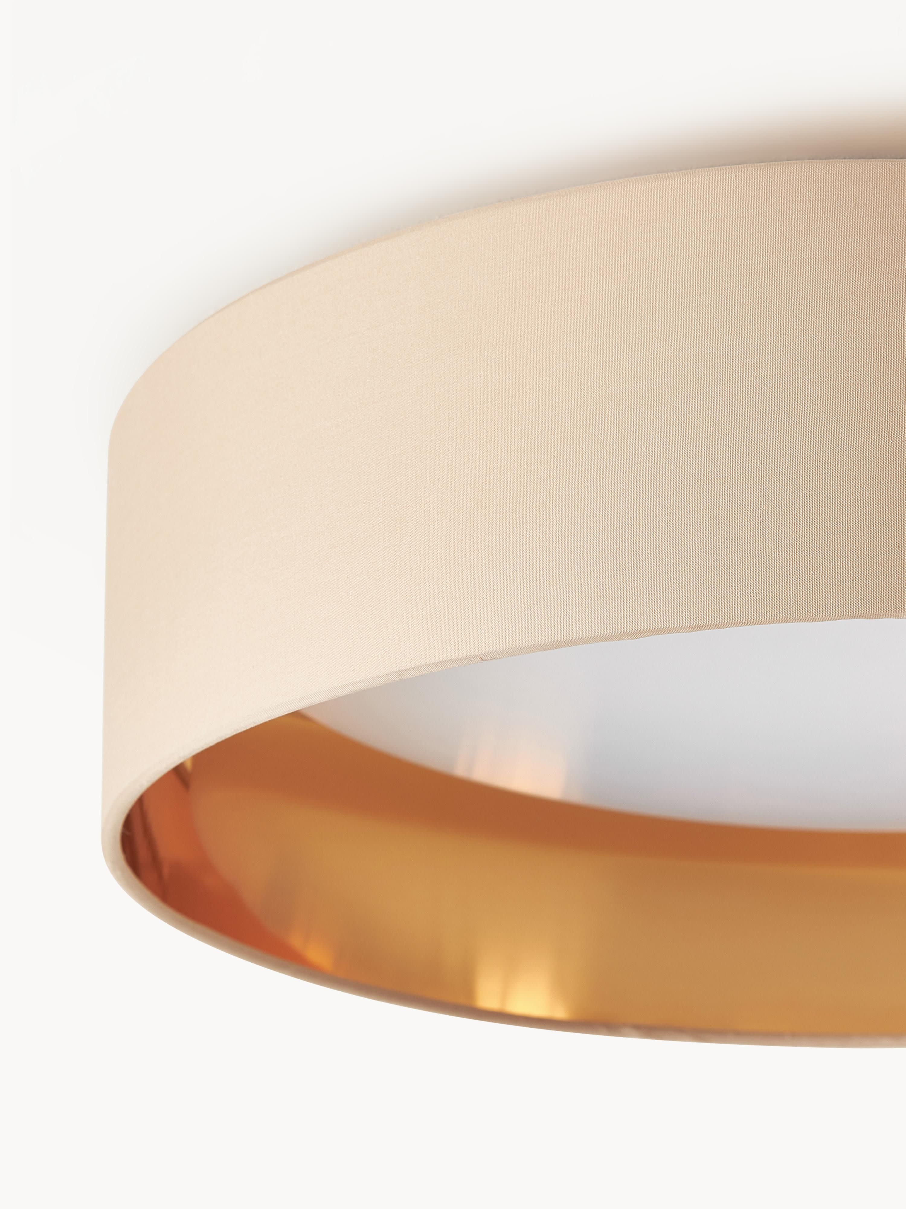Plafonnier LED Njal - Beige, doré