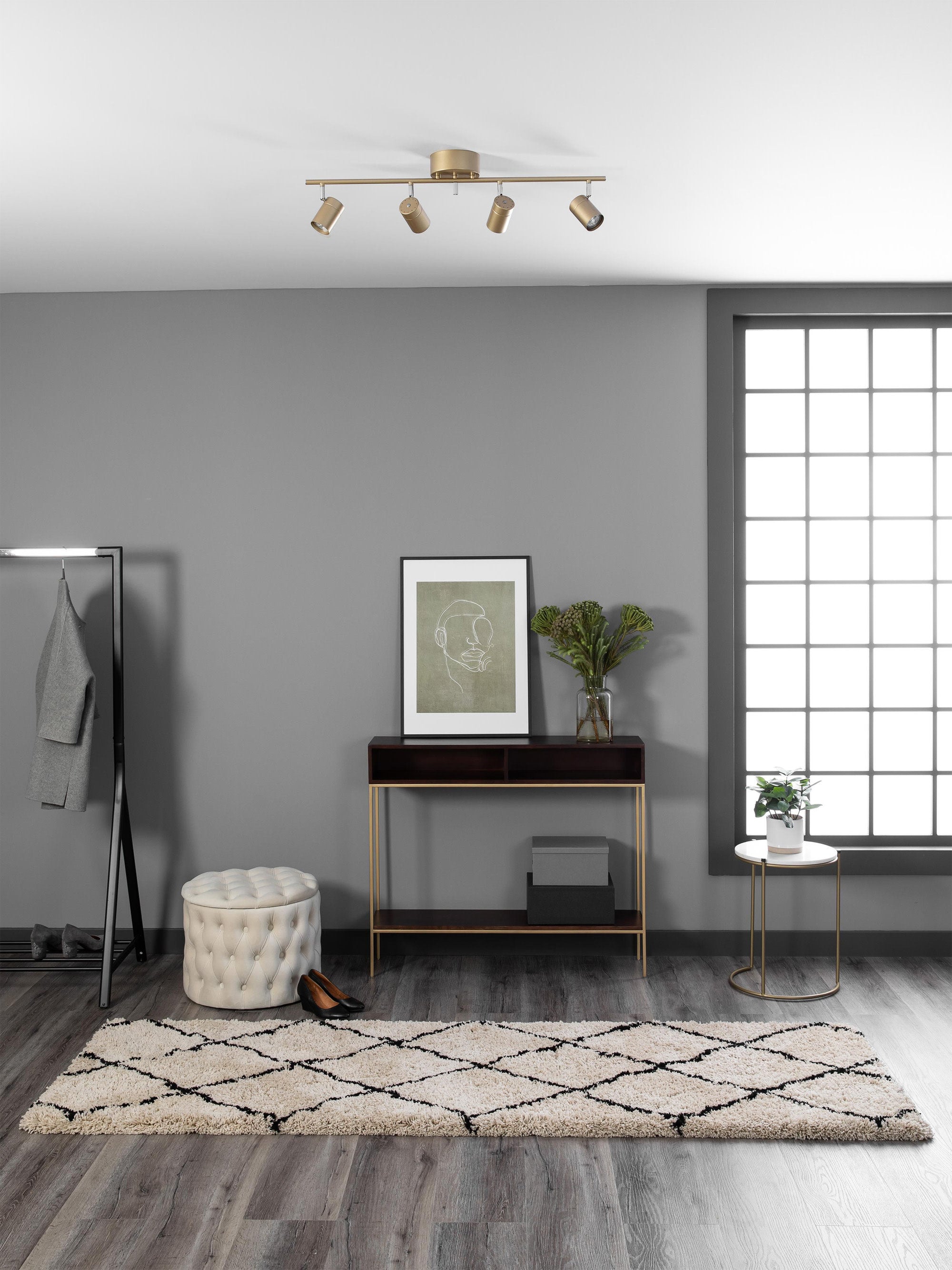 Plafonnier LED orientable Lodin - Doré
