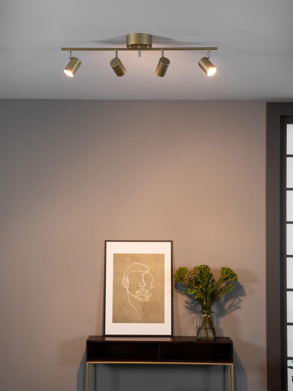 Plafonnier LED orientable Lodin - Doré