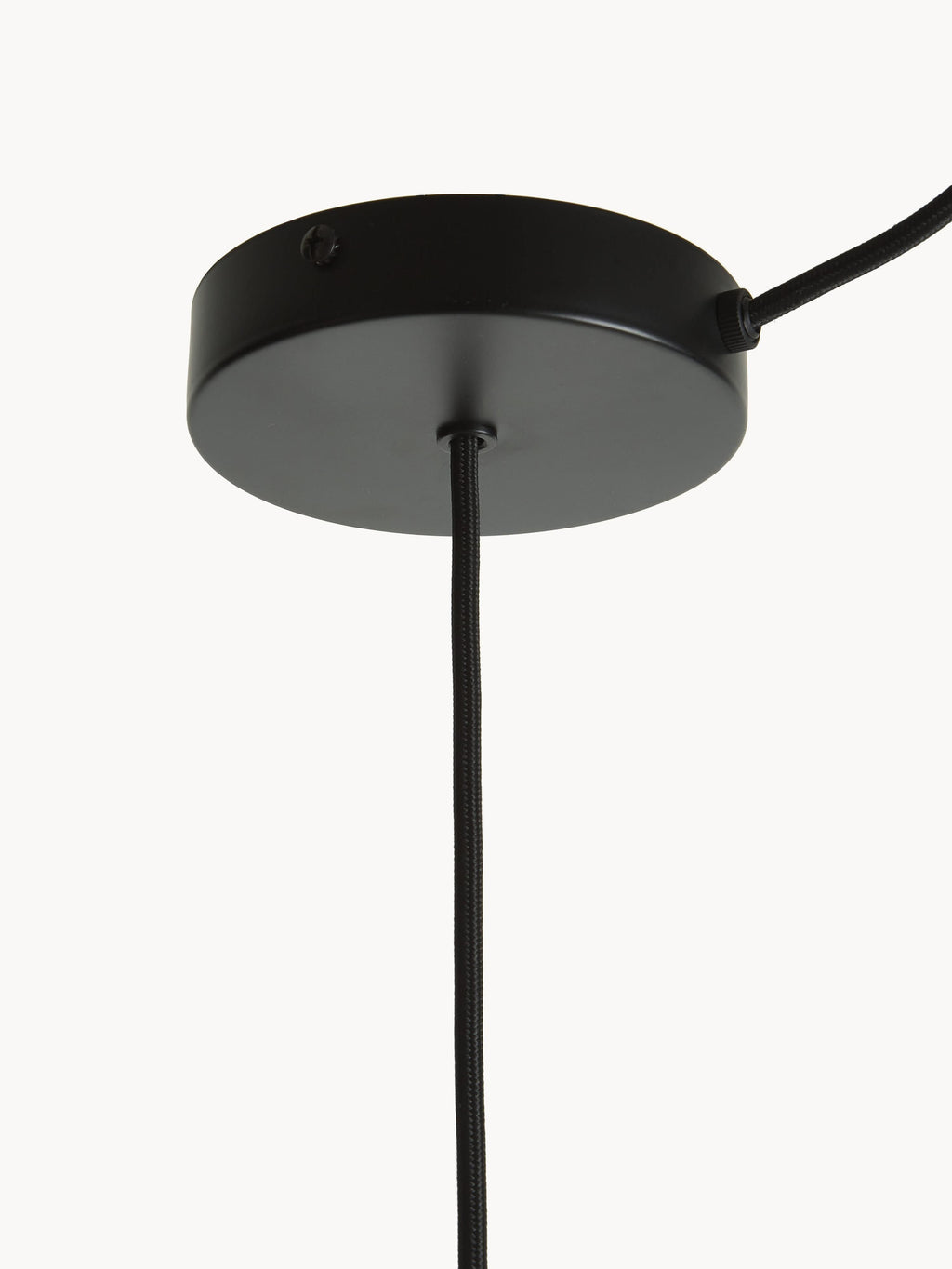 Grande suspension LED à intensité variable Auberon - Noir