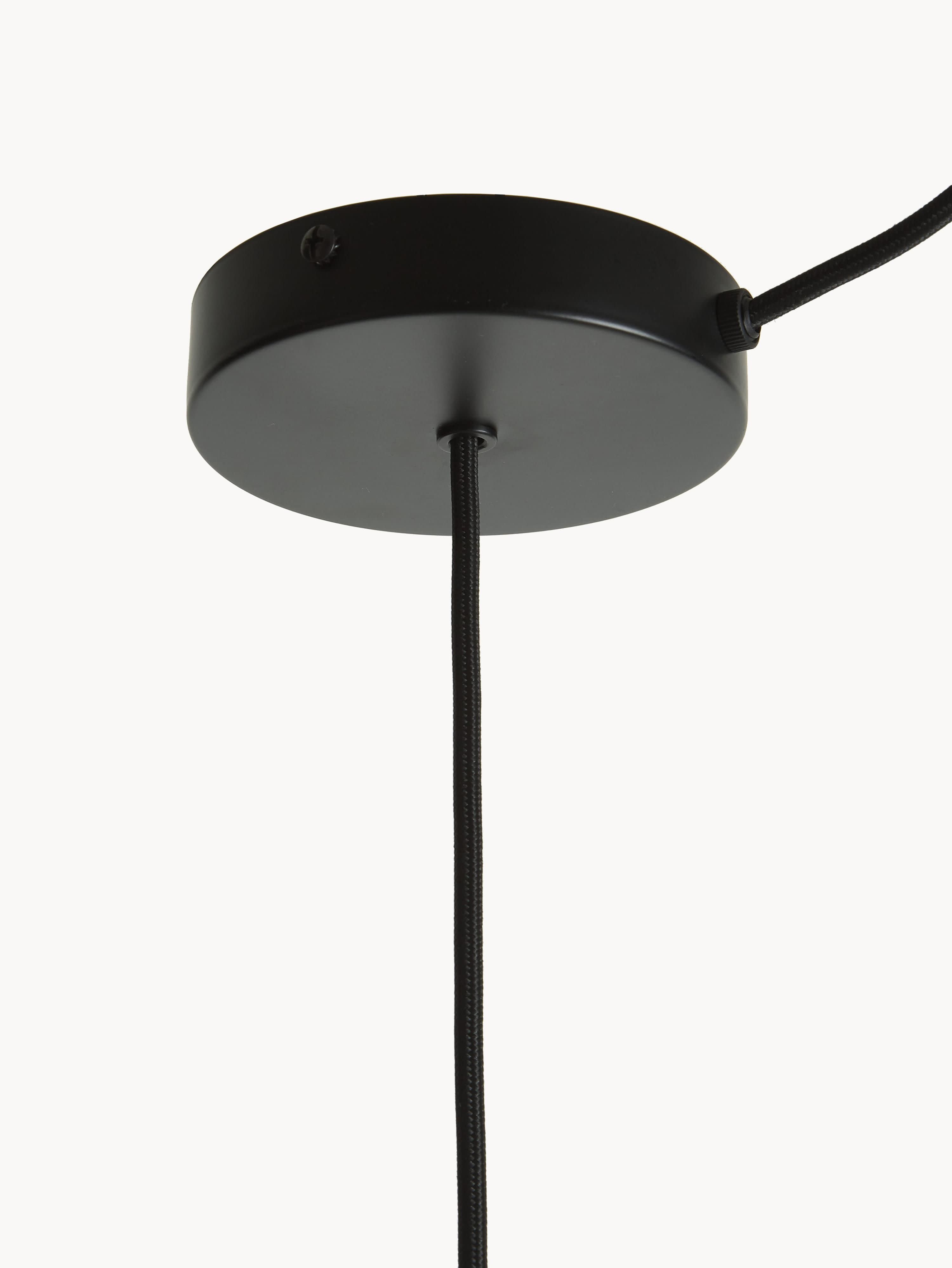 Grande suspension LED à intensité variable Auberon - Noir