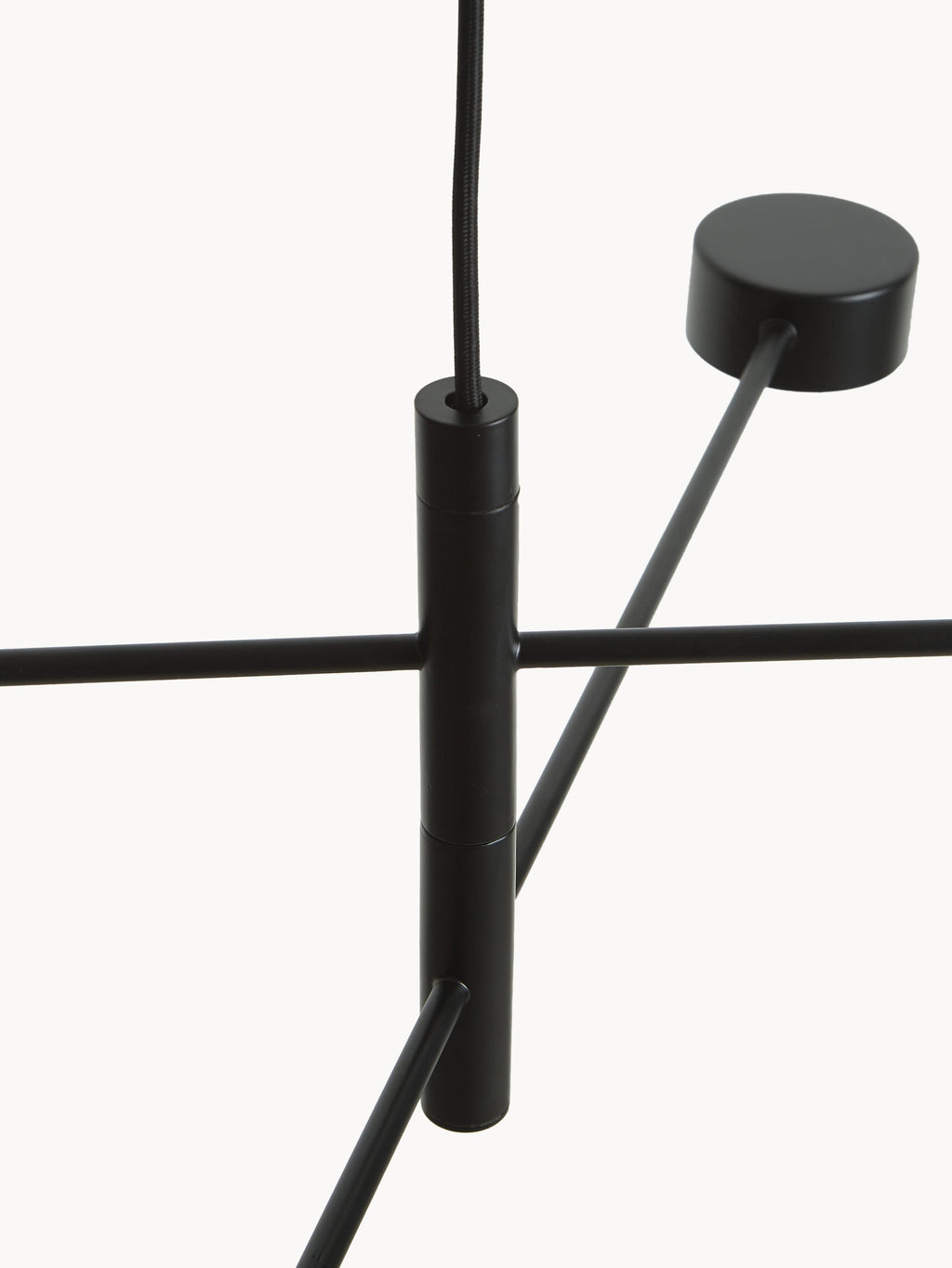 Grande suspension LED à intensité variable Auberon - Noir