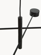 Grande suspension LED à intensité variable Auberon - Noir