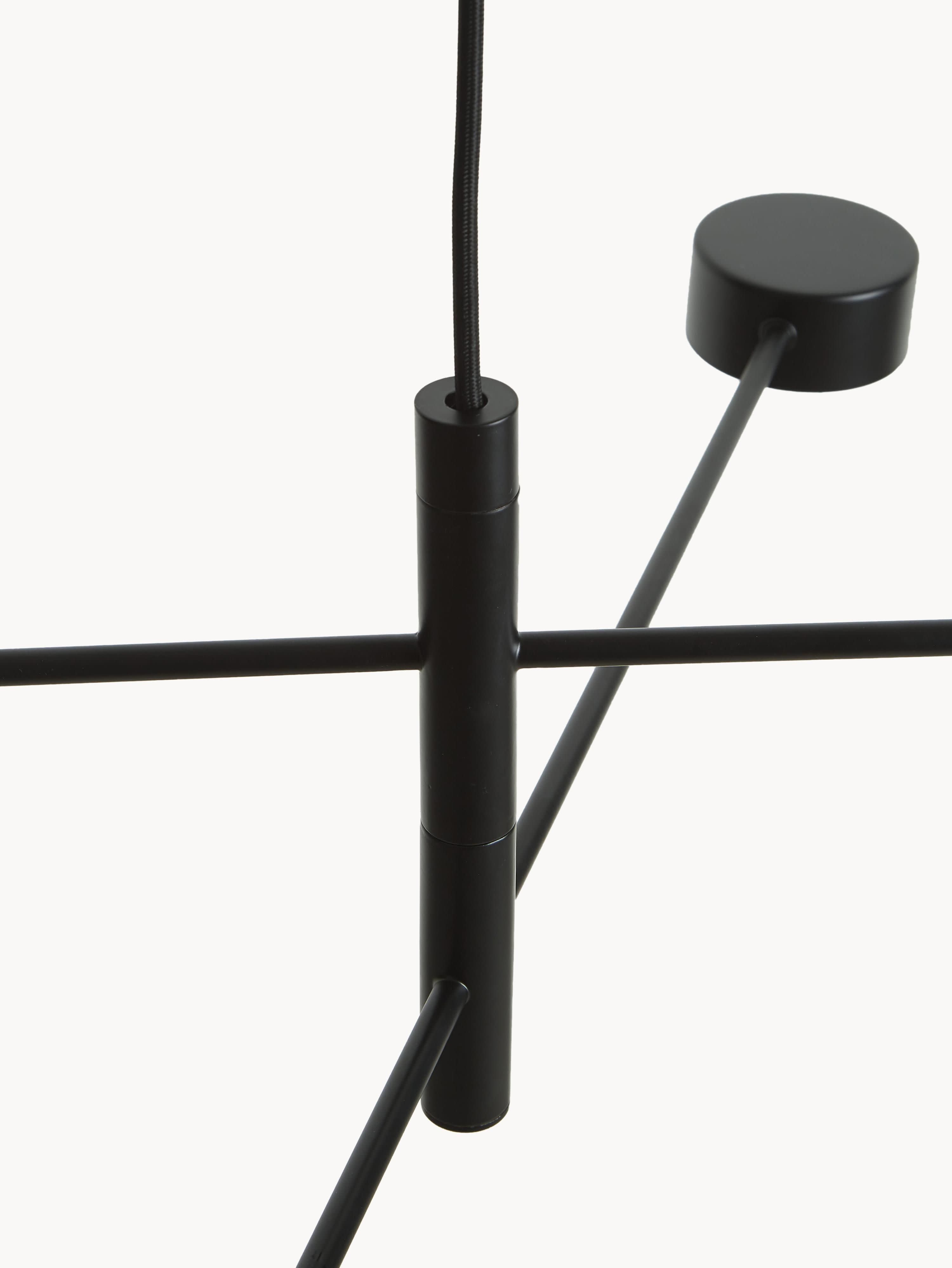 Grande suspension LED à intensité variable Auberon - Noir