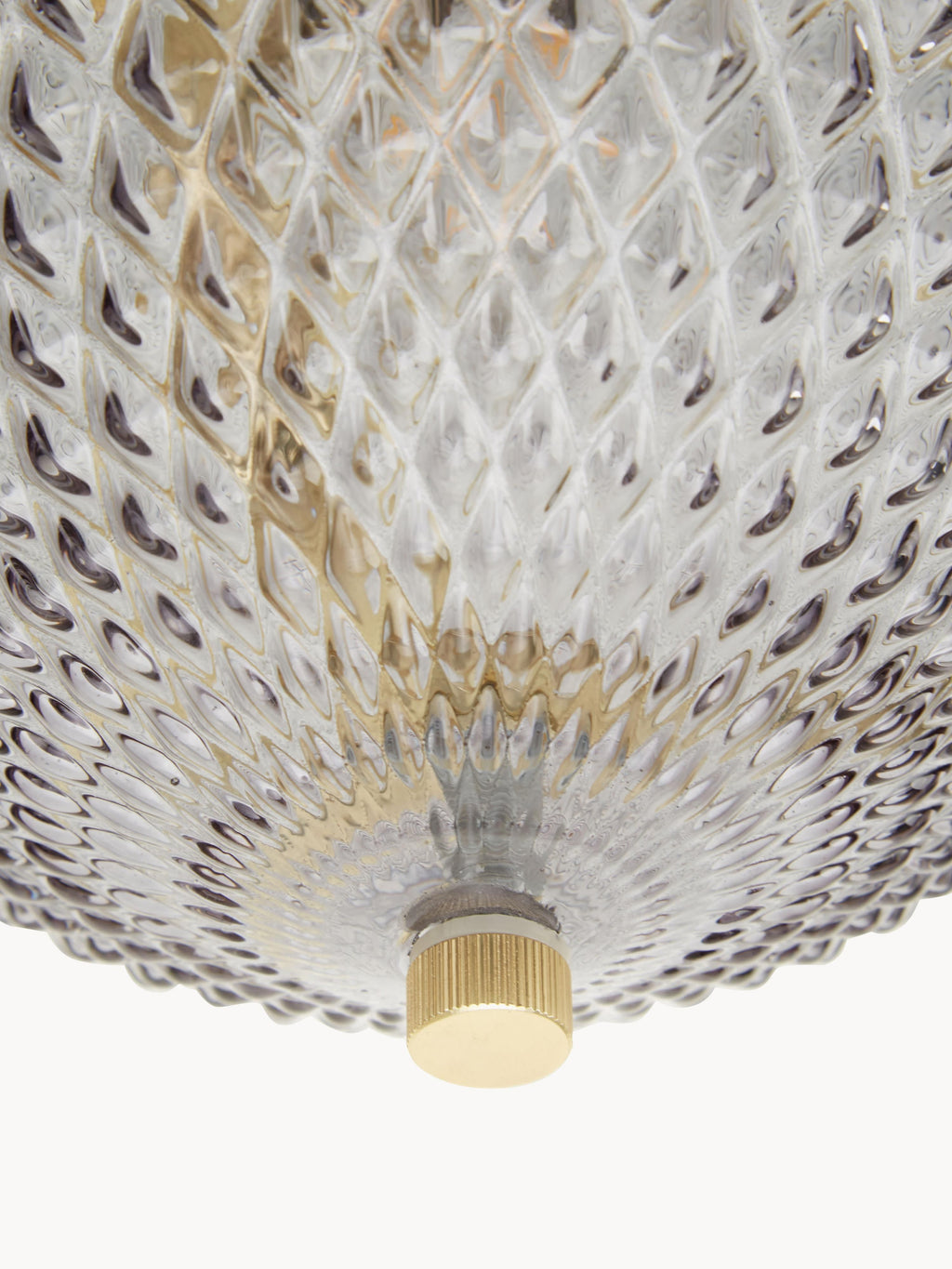 Petit plafonnier en verre Chase - Abat-jour : transparent
Rosace : doré