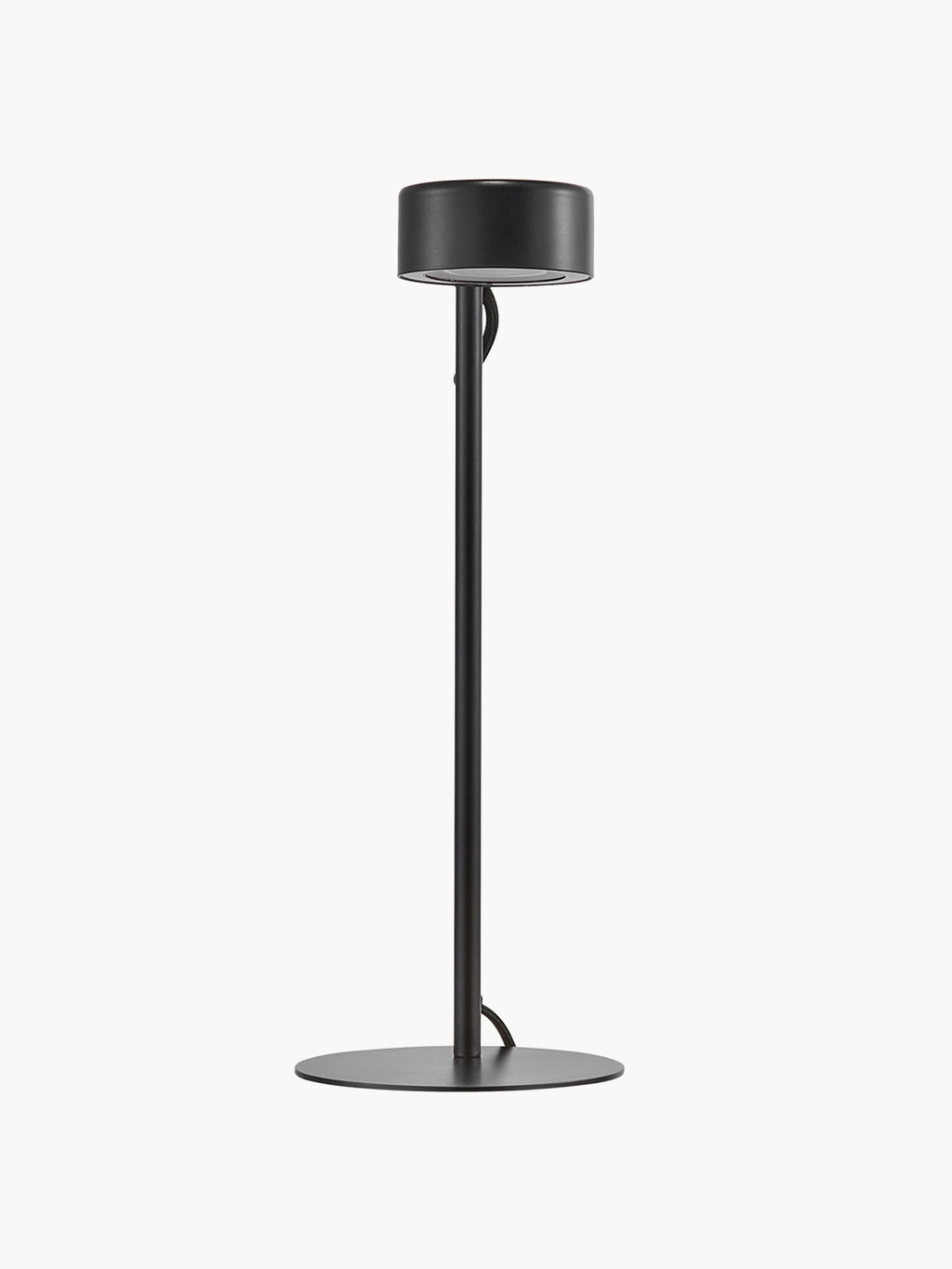 Lampe de bureau LED Auberon, intensité ajustable - Luminaire, câble : noir
Tamiseur : blanc, translucide