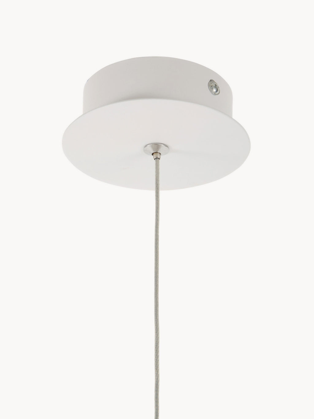 Petite suspension design en verre et béton Preben - Blanc