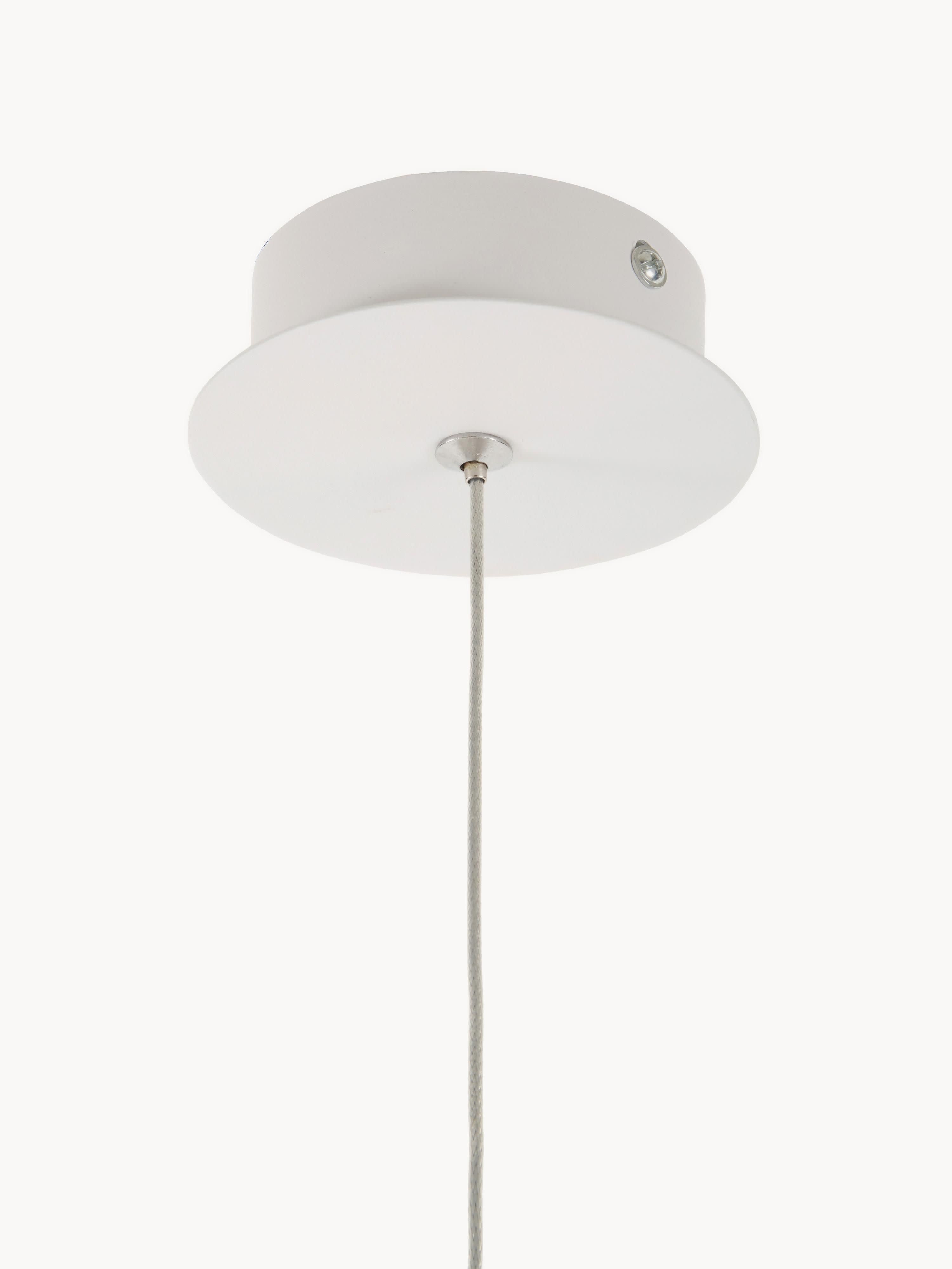 Petite suspension design en verre et béton Preben - Blanc