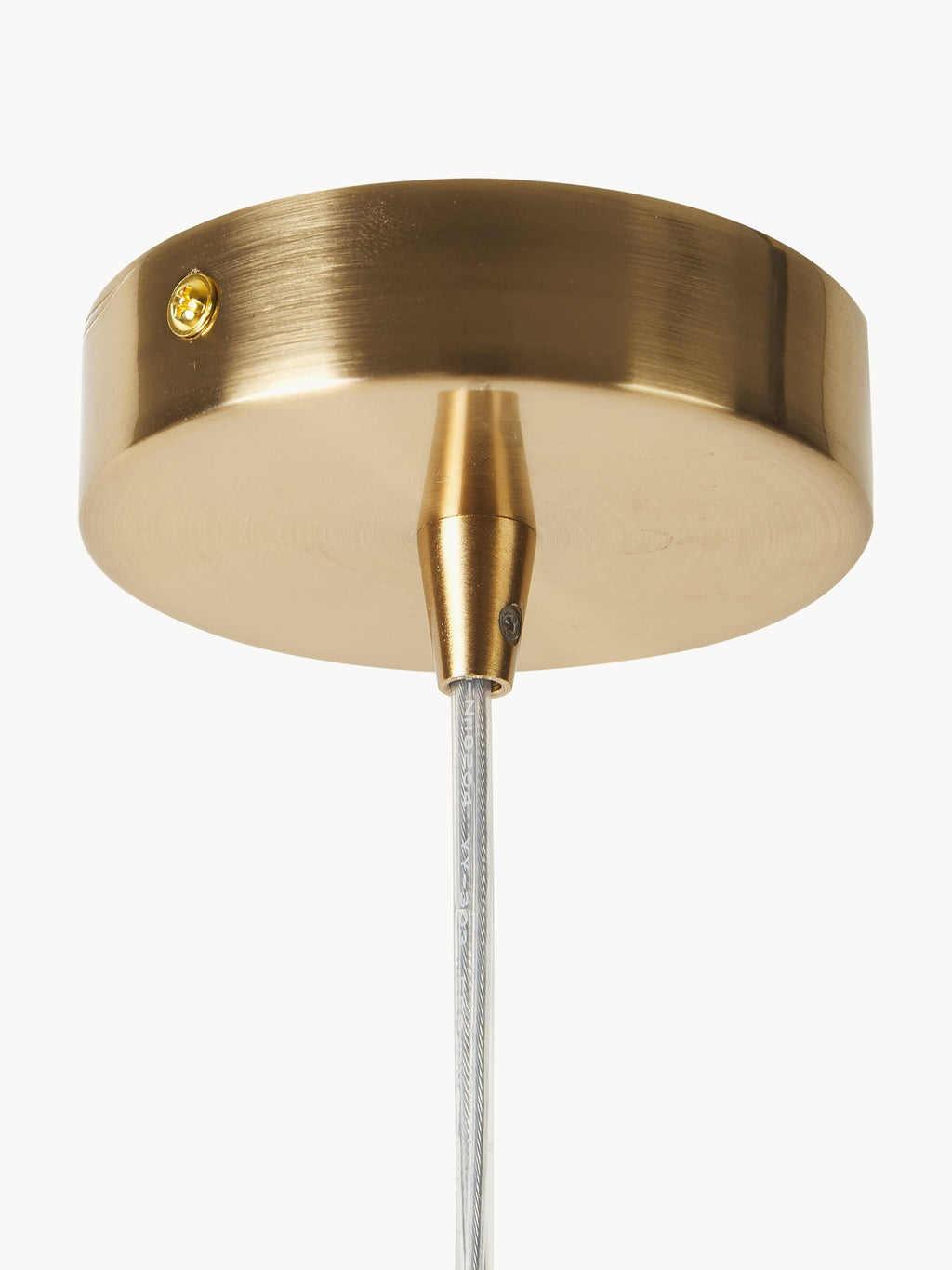 Petite suspension en verre dépoli Viv - Transparent, doré