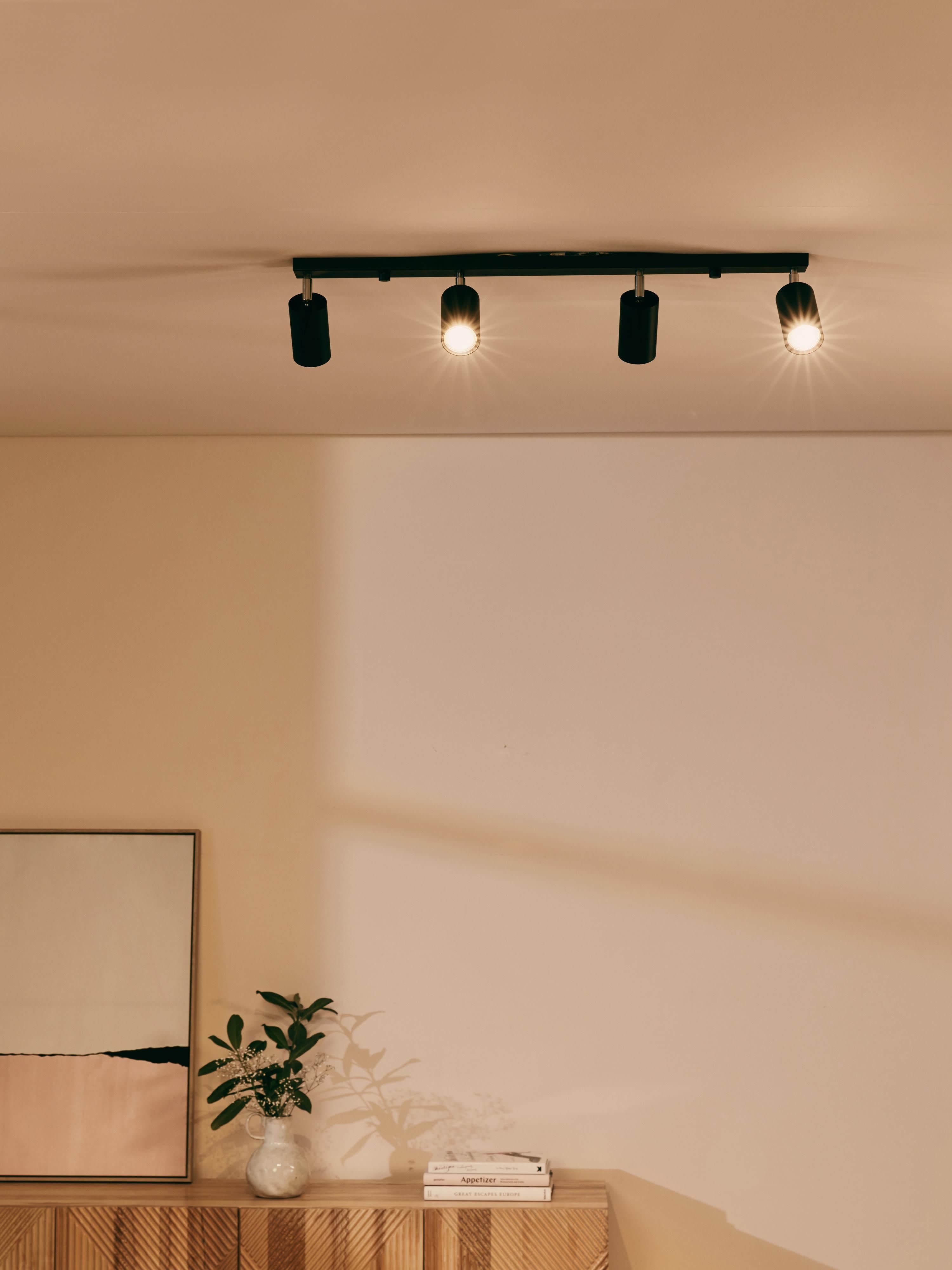 Spot plafond Lykke - Noir