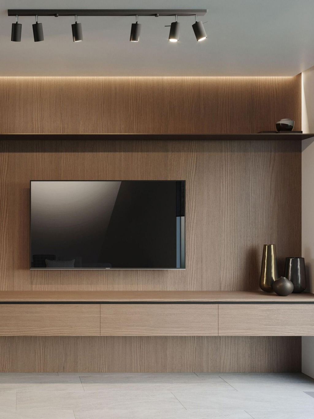 Grand spot plafond Lykke - Noir