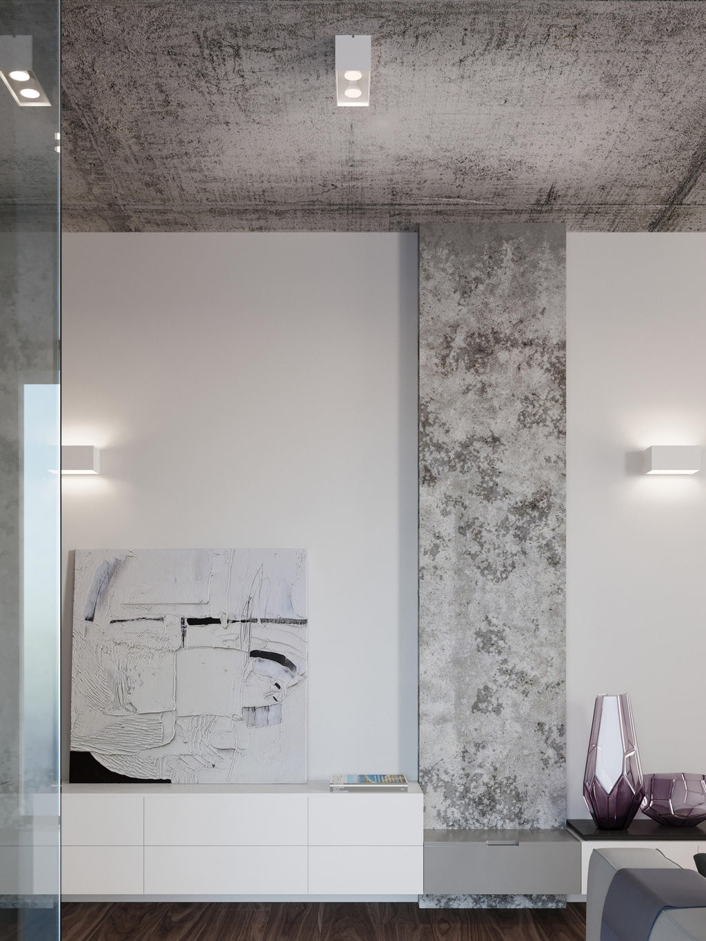 Petit spot plafond Brayan - Blanc