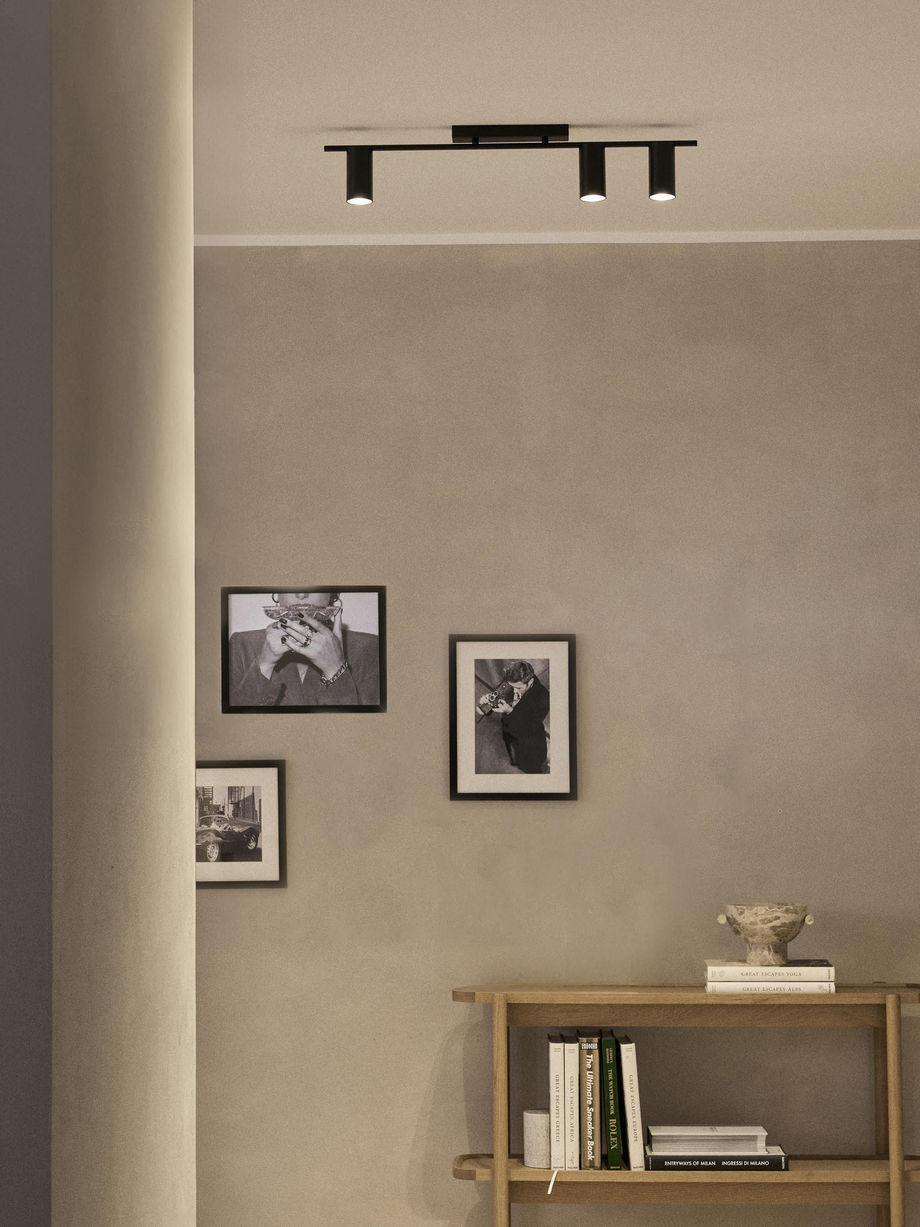 Grand spot plafond Galton - Noir