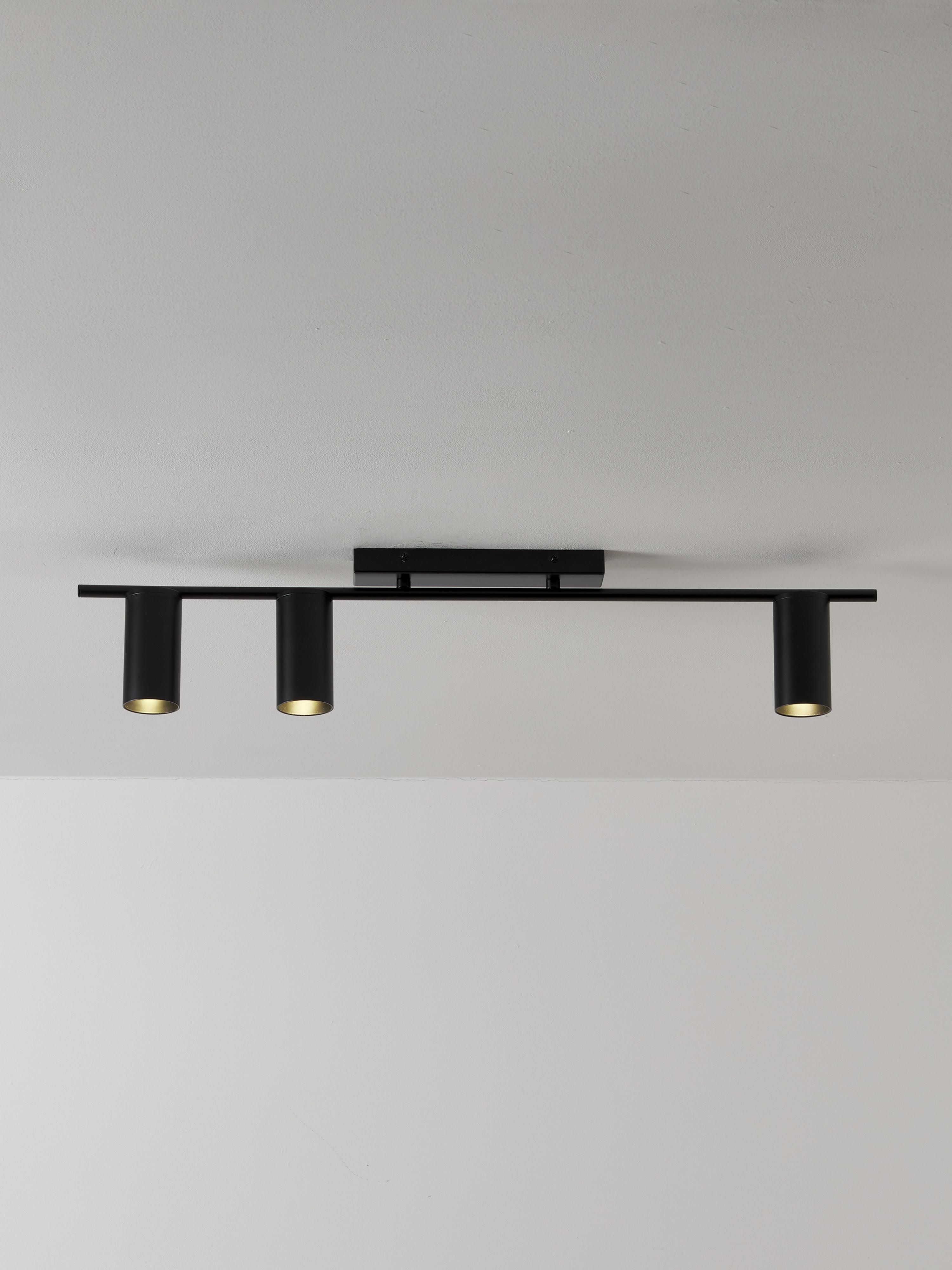 Grand spot plafond Galton - Noir
