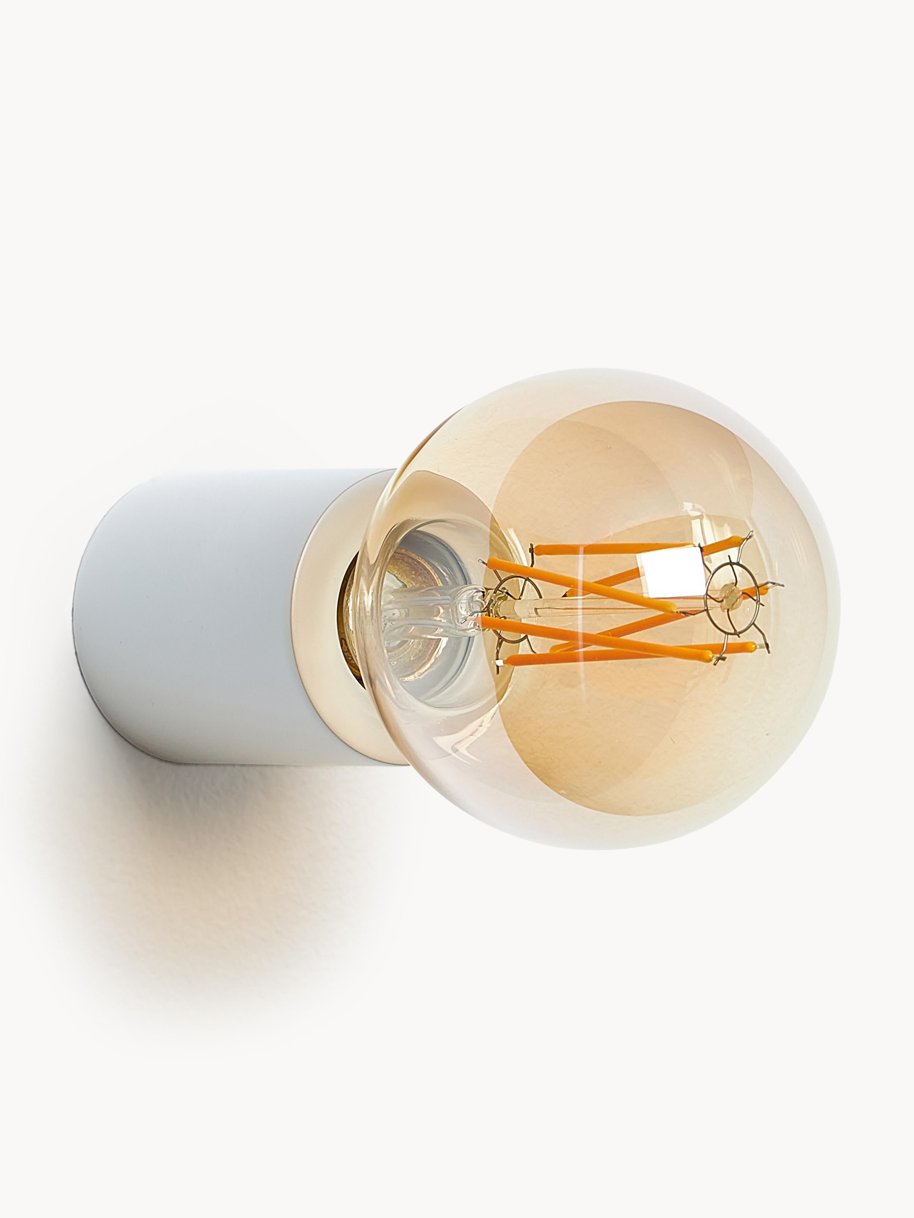 Applique murale design en métal Voima - Blanc, mat