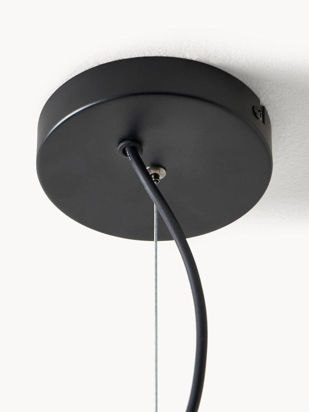 Suspension grappe en verre design Pearce - Transparent, noir