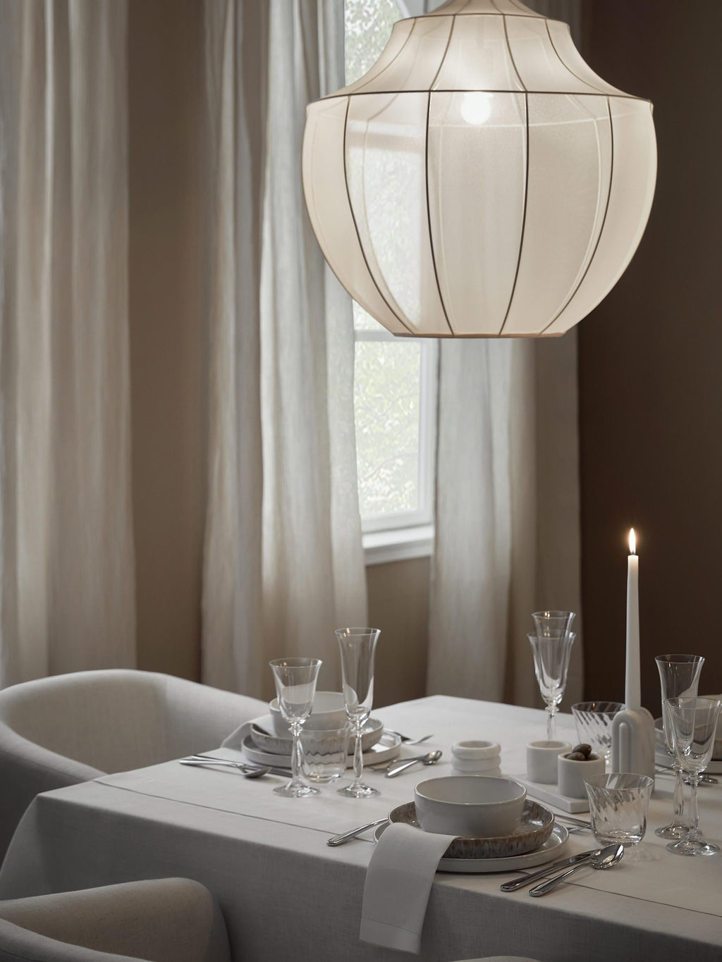 Suspension en tulle Paavo - Beige clair