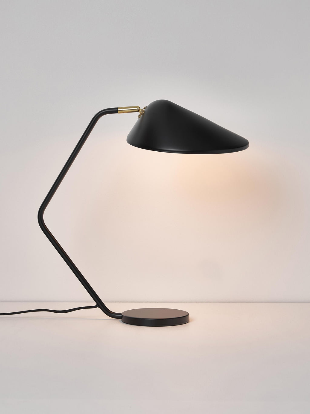 Lampe de bureau Celyn - Noir, laiton
