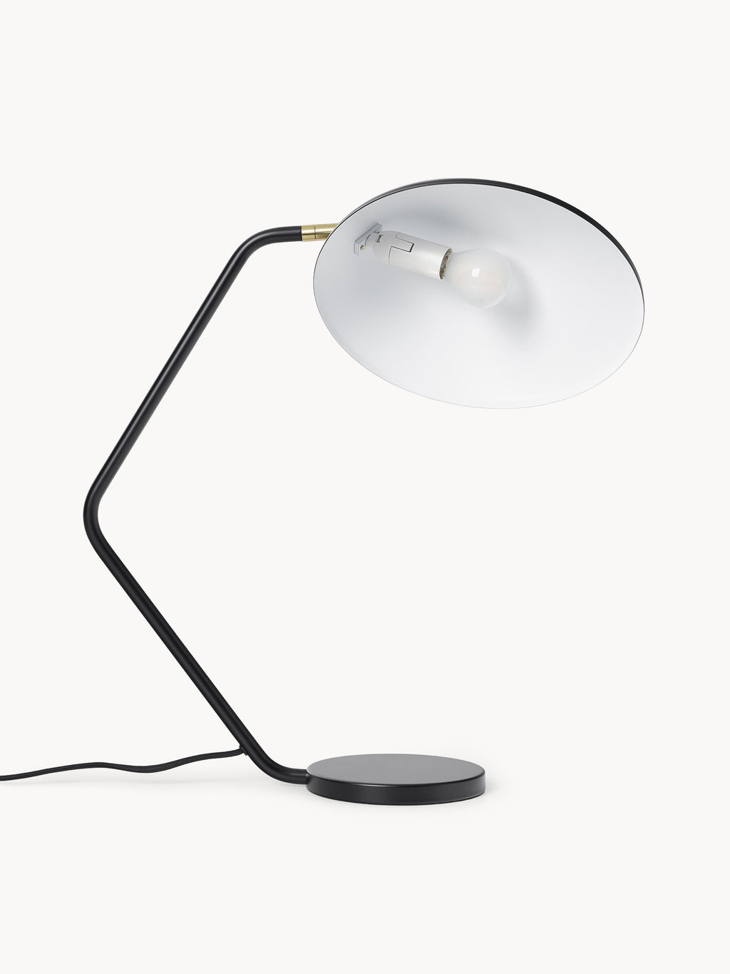 Lampe de bureau Celyn - Noir, laiton