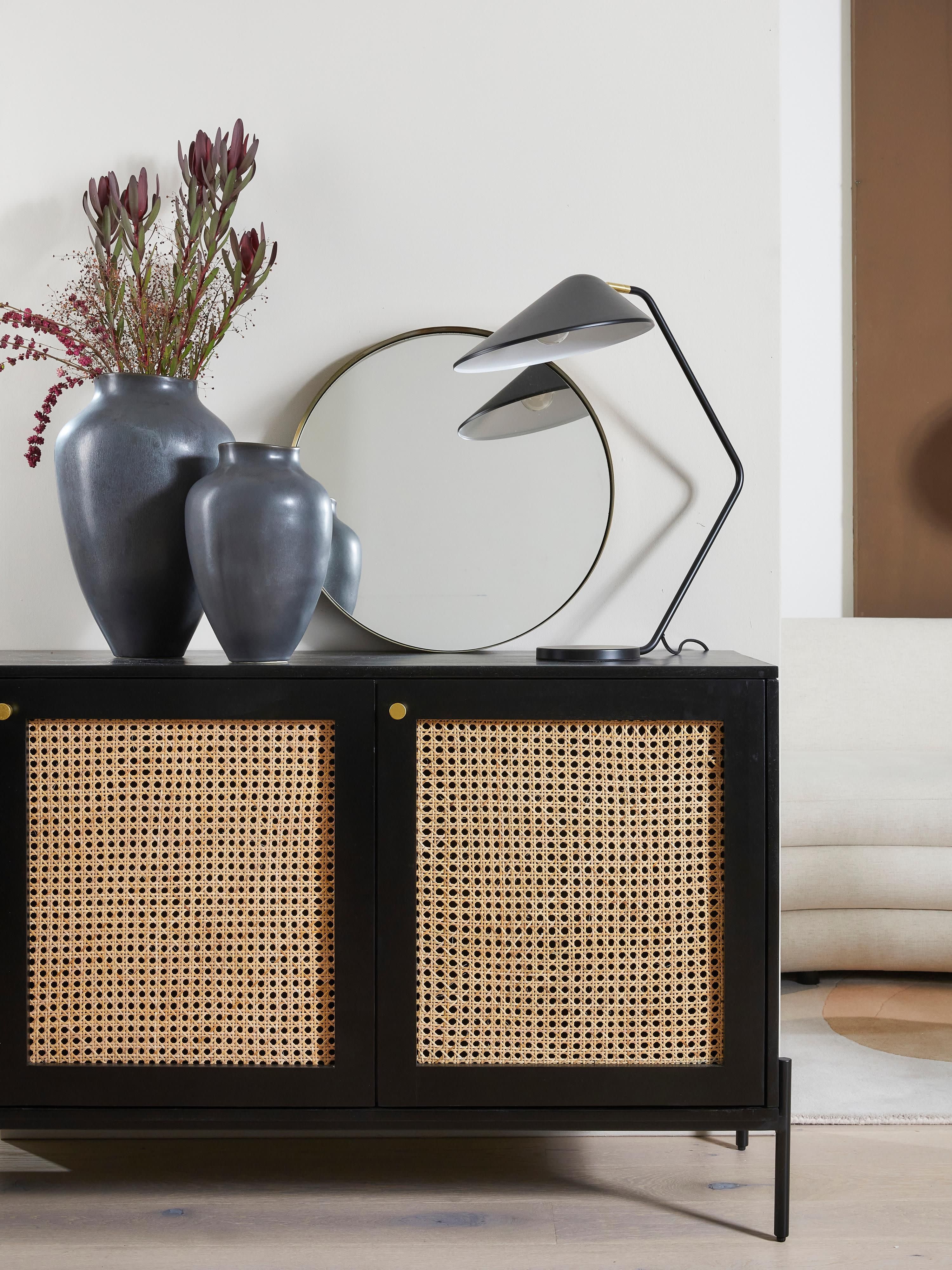 Lampe de bureau Celyn - Noir, laiton