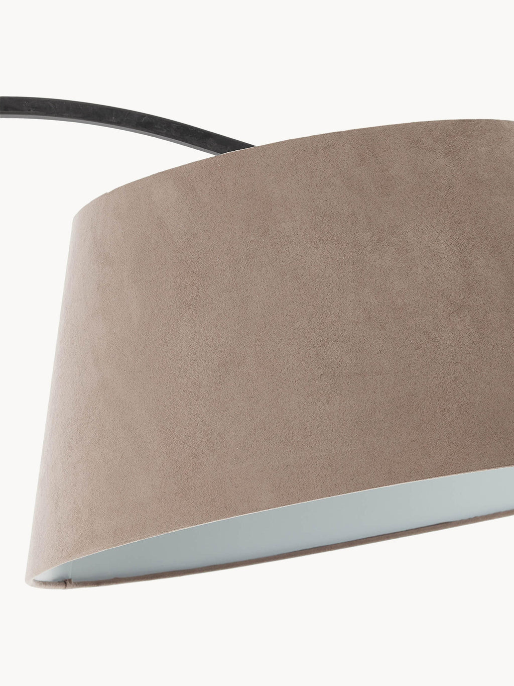 Grand lampadaire arc vintage Rove - Beige, gris foncé