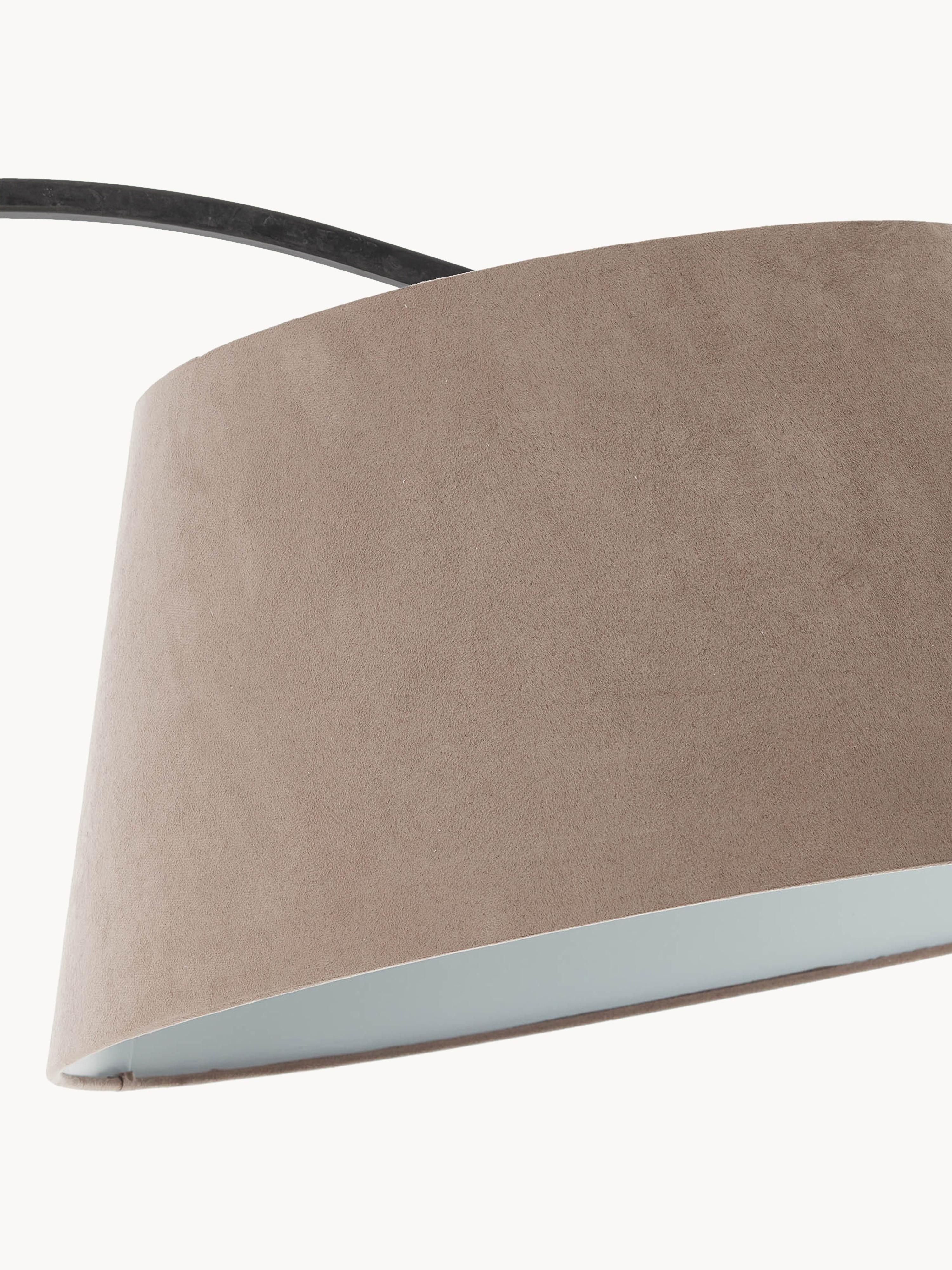 Grand lampadaire arc vintage Rove - Beige, gris foncé