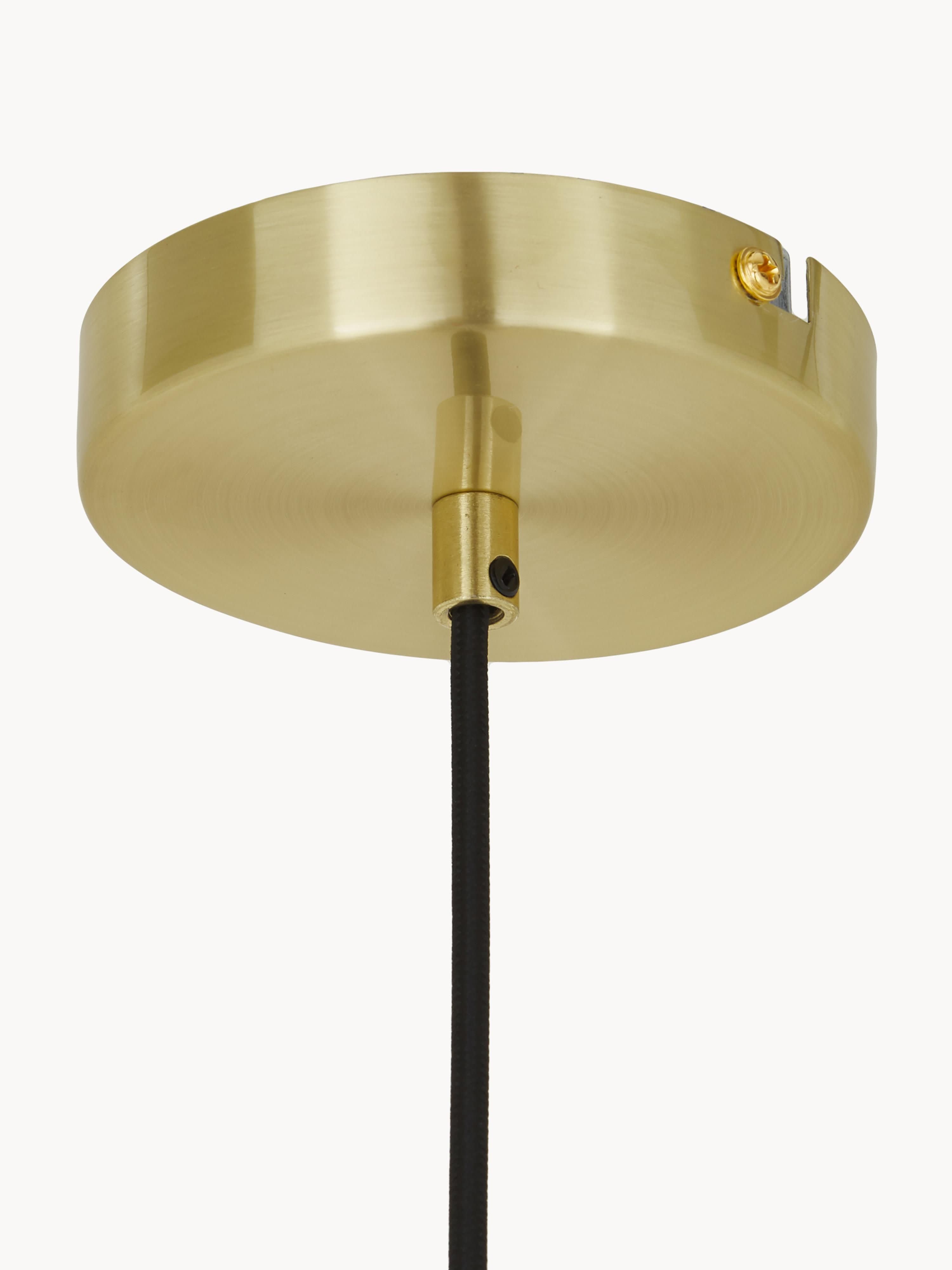 Petite suspension en verre Fredric - Brun, transparent